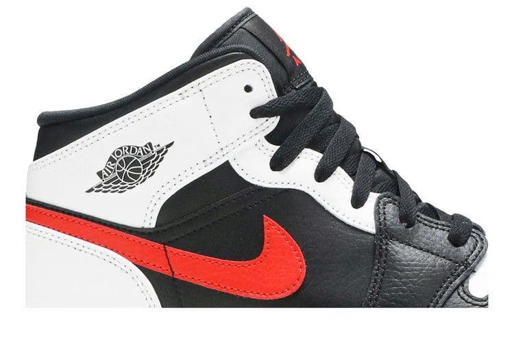 Air Jordan Jordan 1 Mid Black Chile Red GS – image 2 of 5 Air Jordan Jordan 1 Mid Black Chile Red GS – image 2 of 5