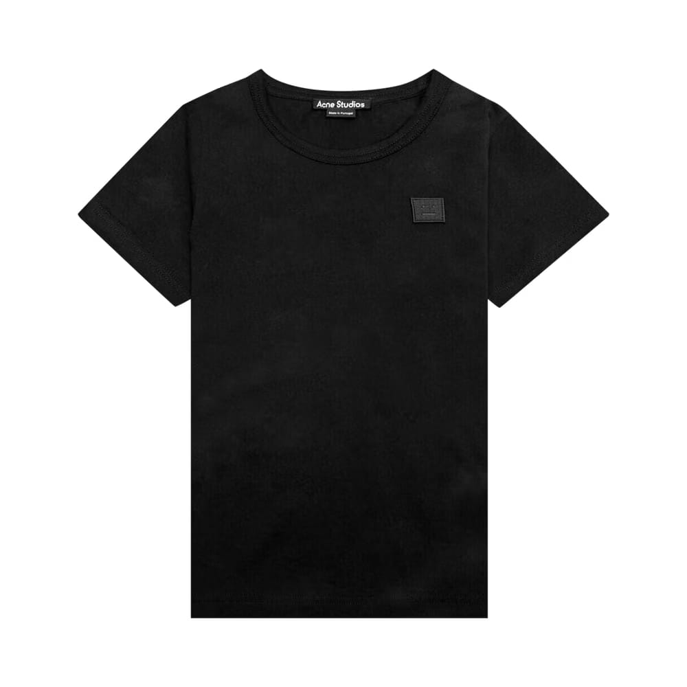Acne Studios Kids Nash Face T-Shirt Black