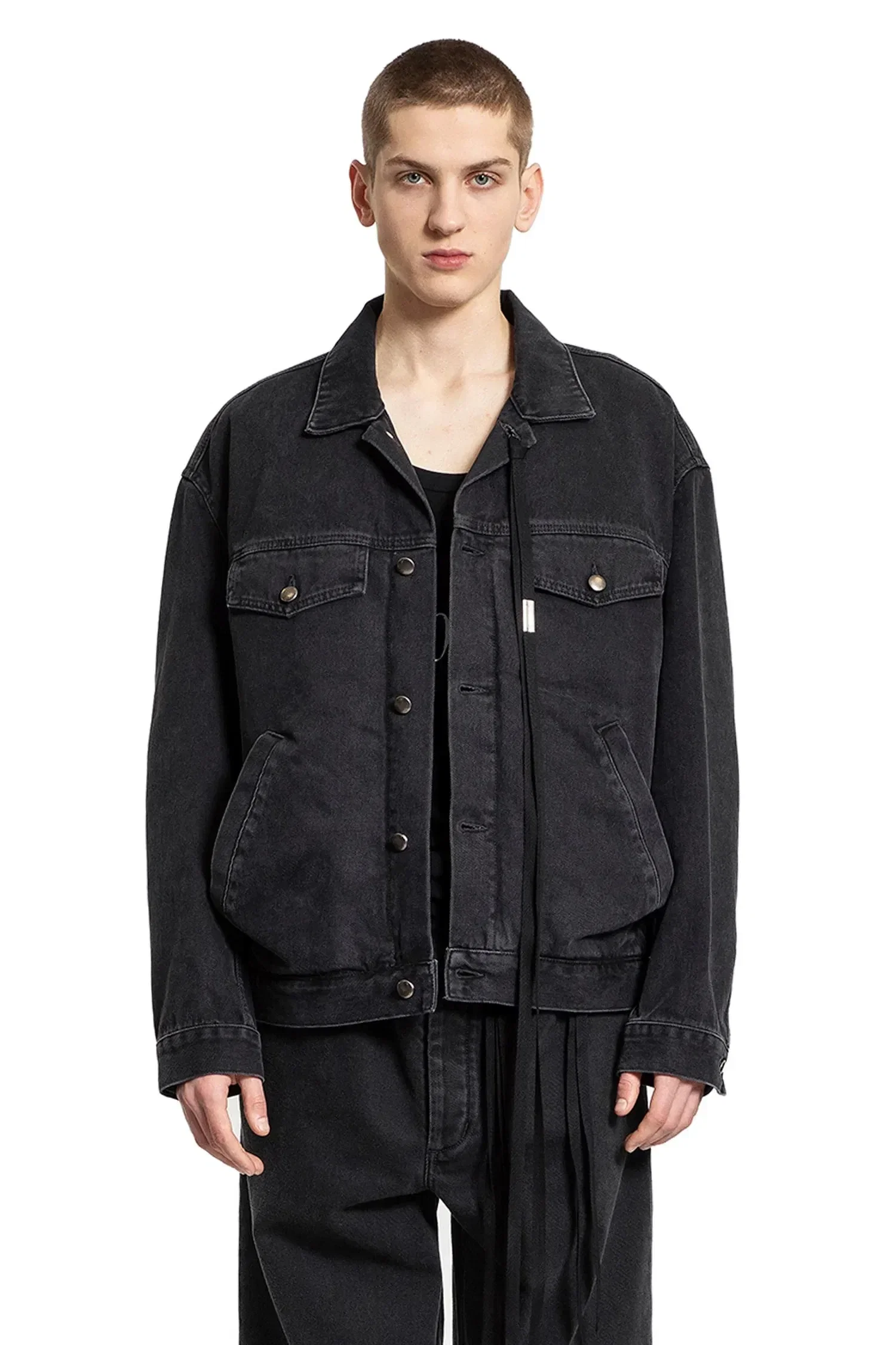 Ann Demeulemeester Patrick High-Comfort Denim Jacket