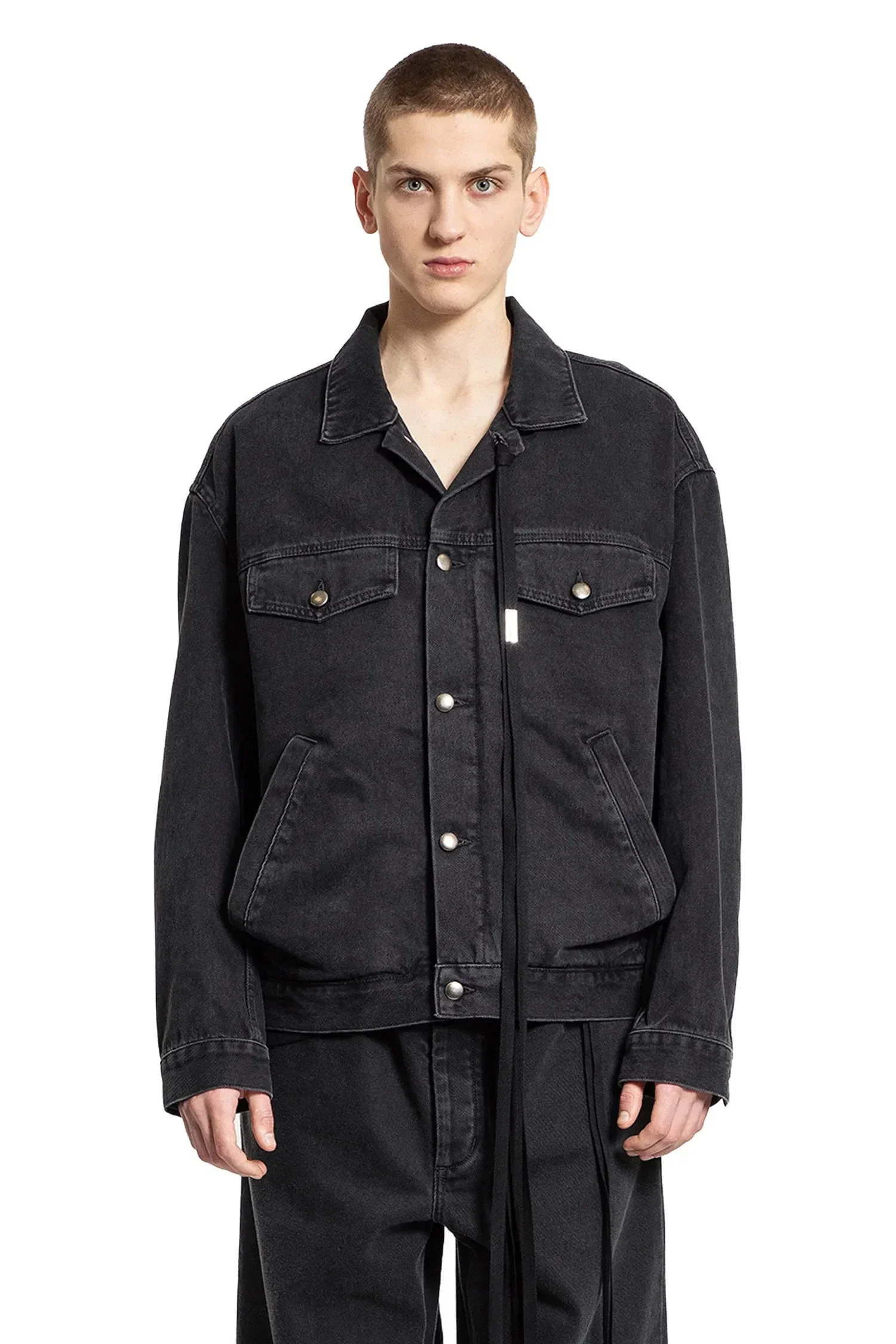 Ann Demeulemeester Patrick High-Comfort Denim Jacket