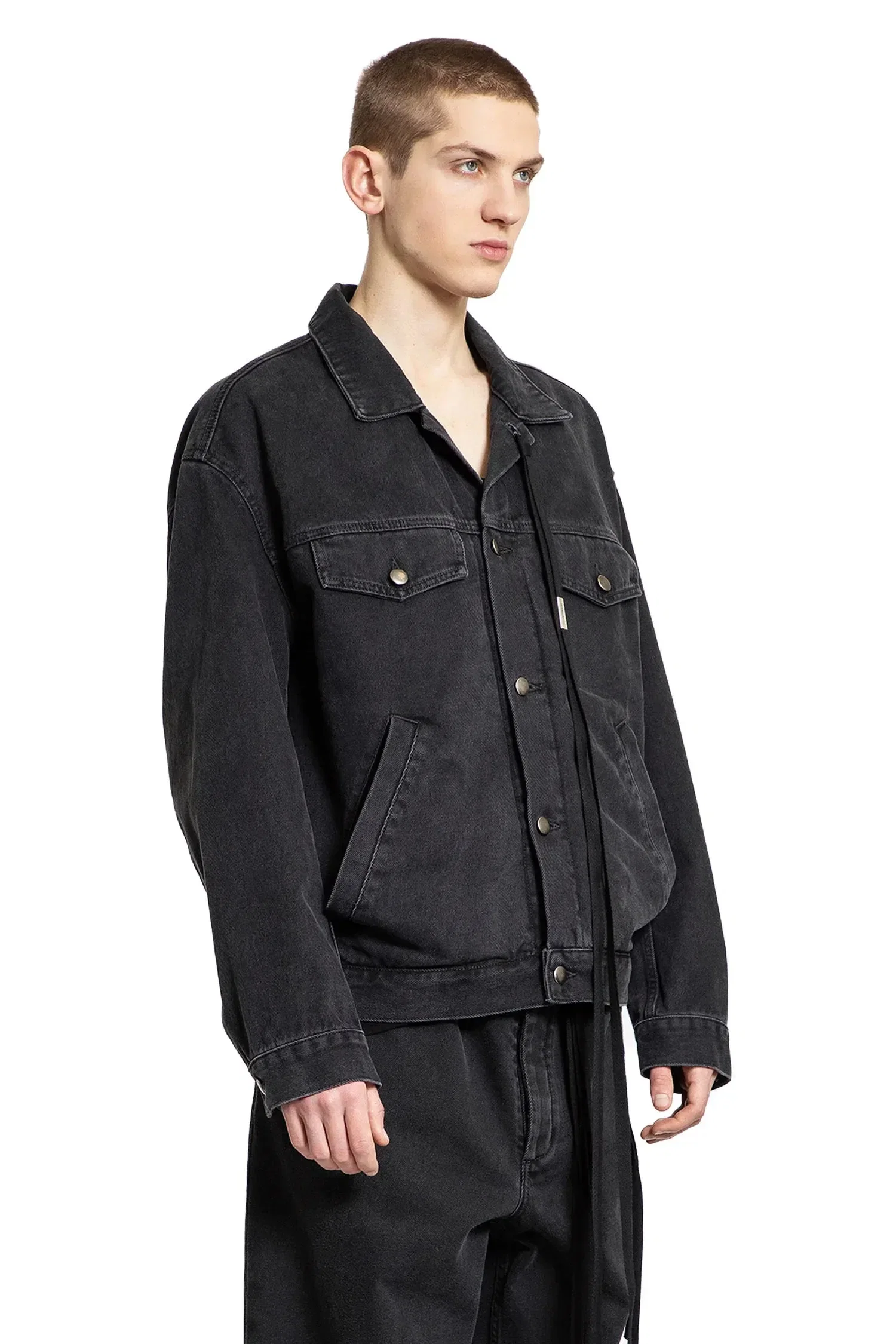 Ann Demeulemeester Patrick High-Comfort Denim Jacket
