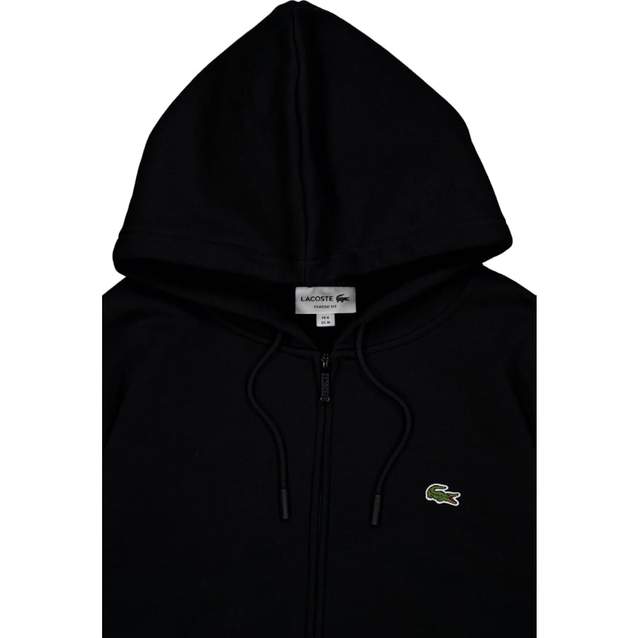 Lacoste Zip-up Fleece Hoodie Black