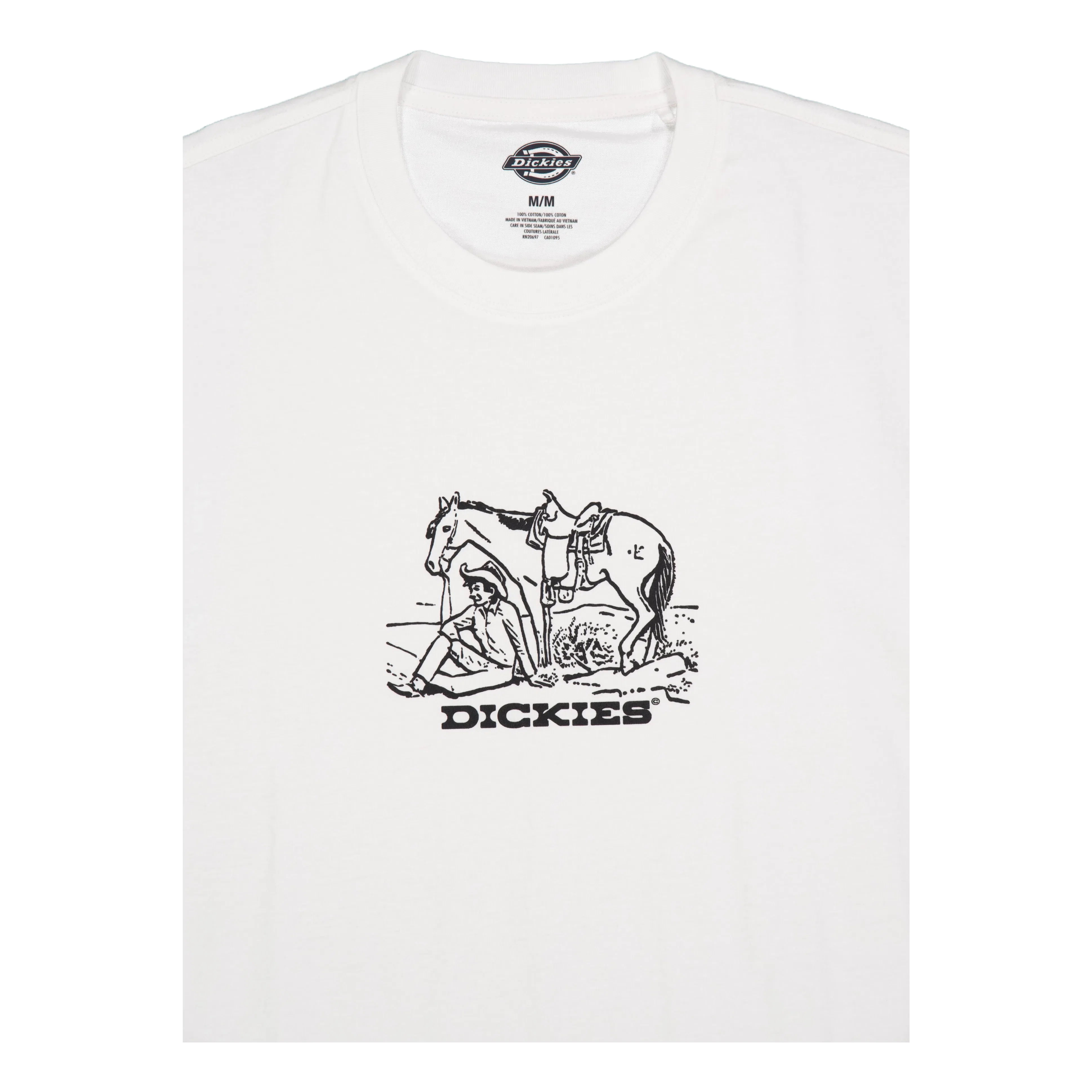 DICKIES Companion Center Logo Ss Tee W White