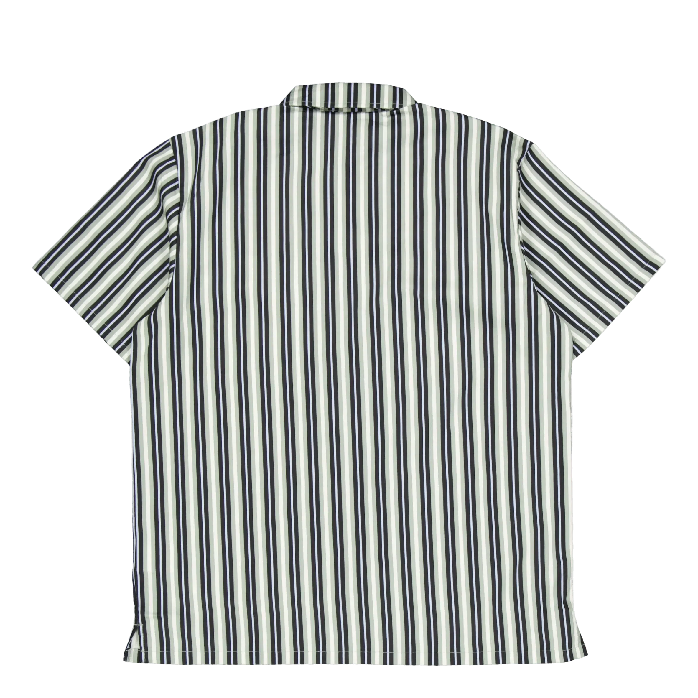 DICKIES Multi Stripe Work Shirt Ss Ice Iceberg Green