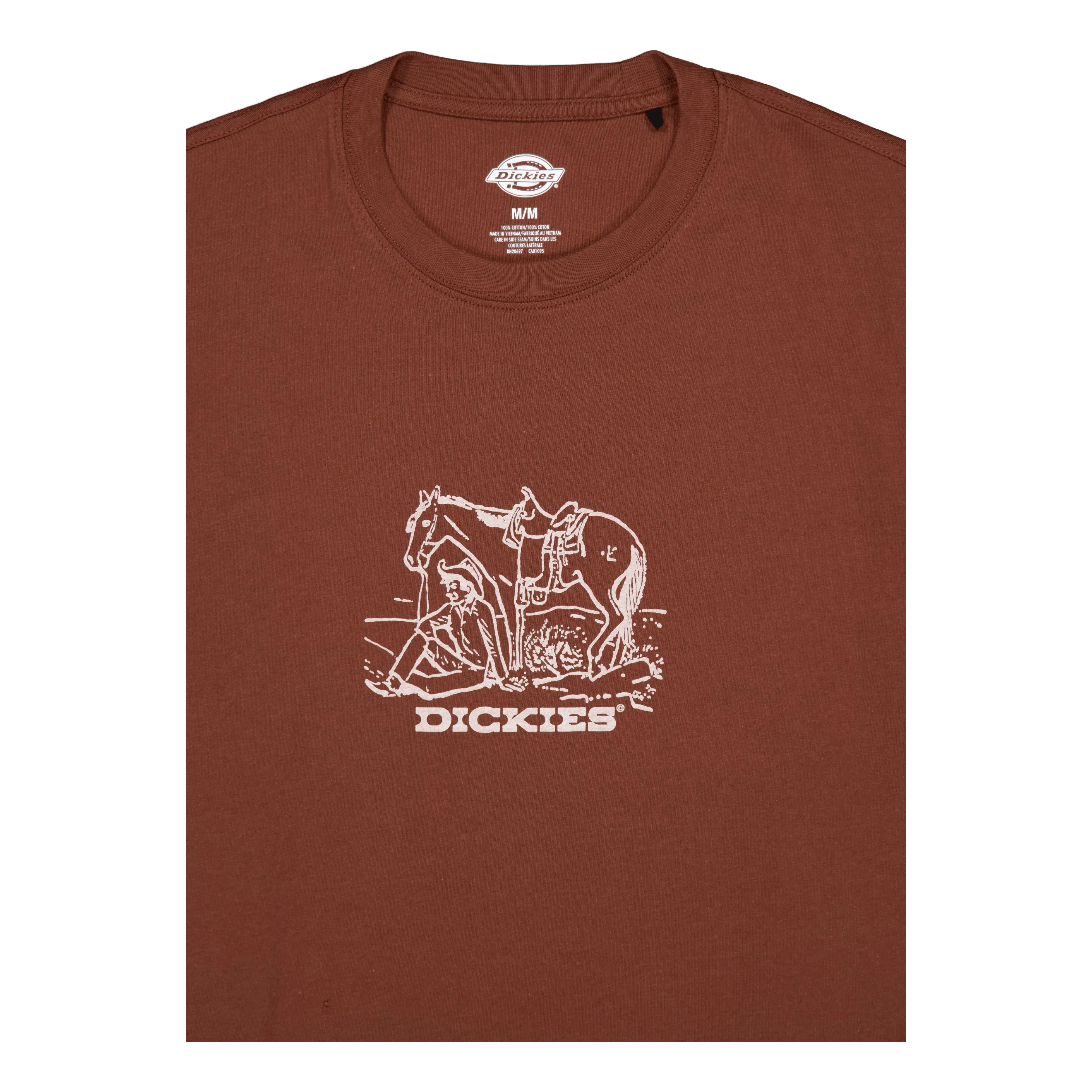 DICKIES Companion Center Logo Ss Tee C Cappuccino