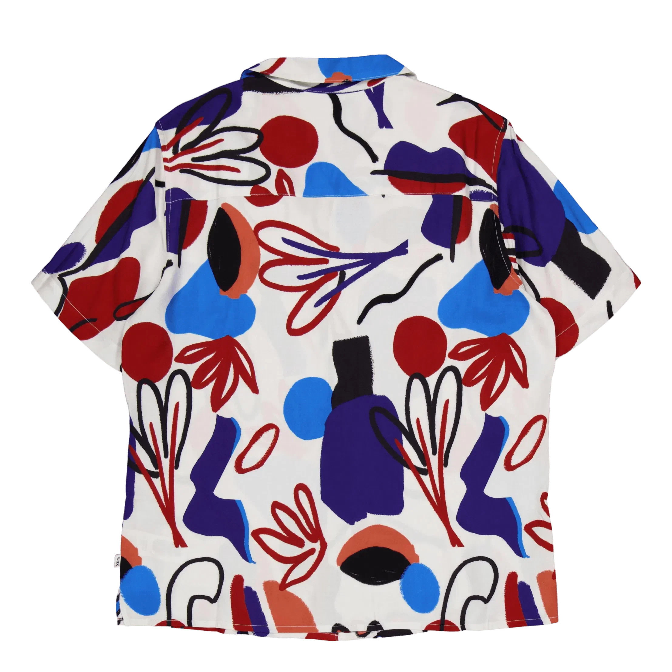 Wax London Didcot Ss Shirt Red / Blue