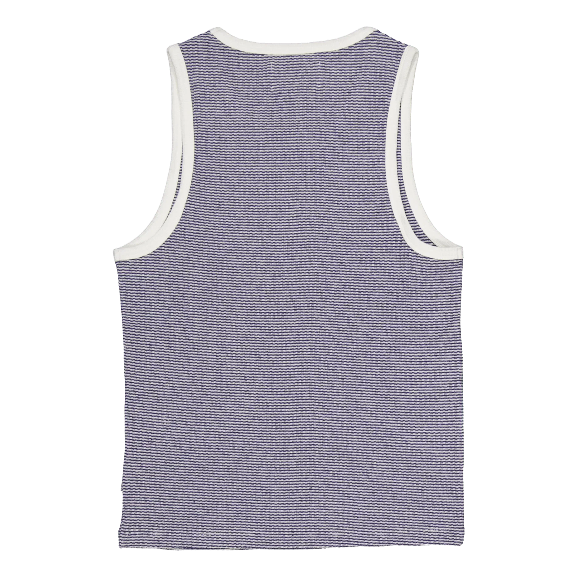 Wax London Montague Vest Blue / Ecru