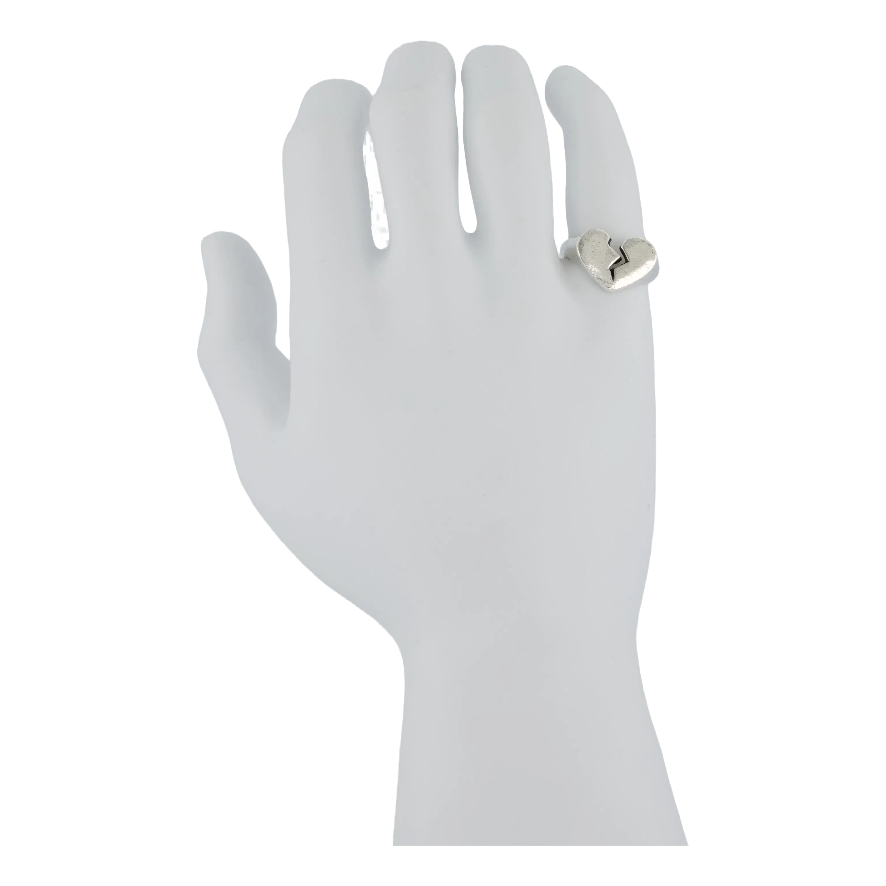 TWOJEYS Broken Heart Ring Silver