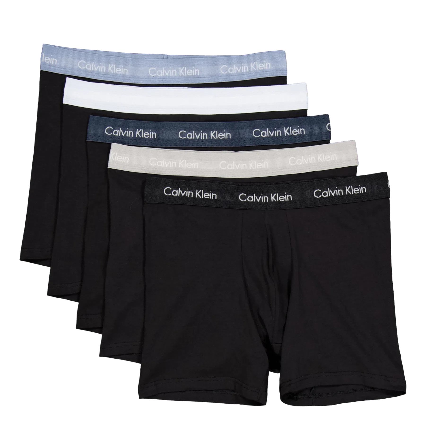Calvin Klein Boxer Brief 5pk B- Ink, Pl Air, Ash, Trop, Blk