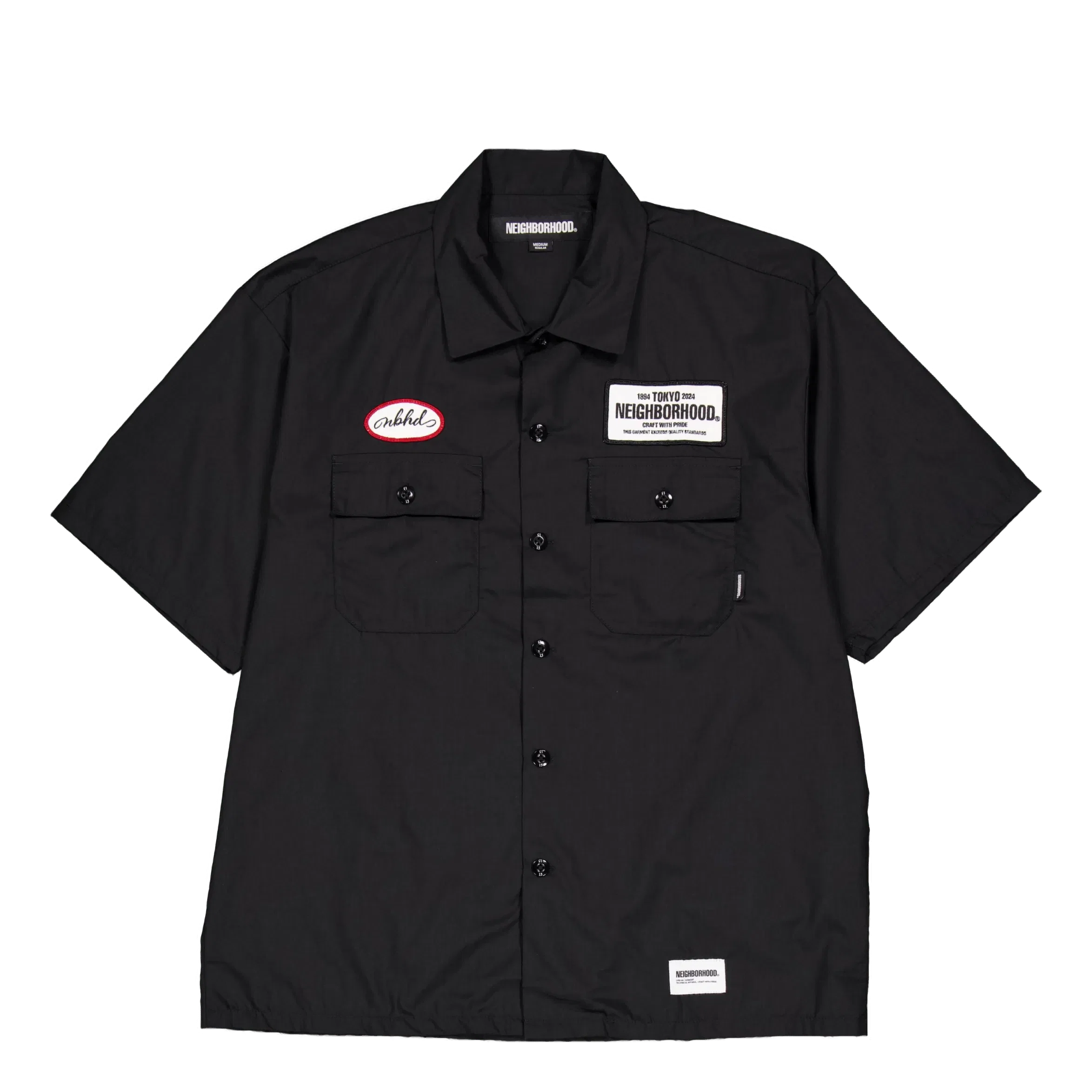 Neighborhood Classic Work Shirt Ss Black