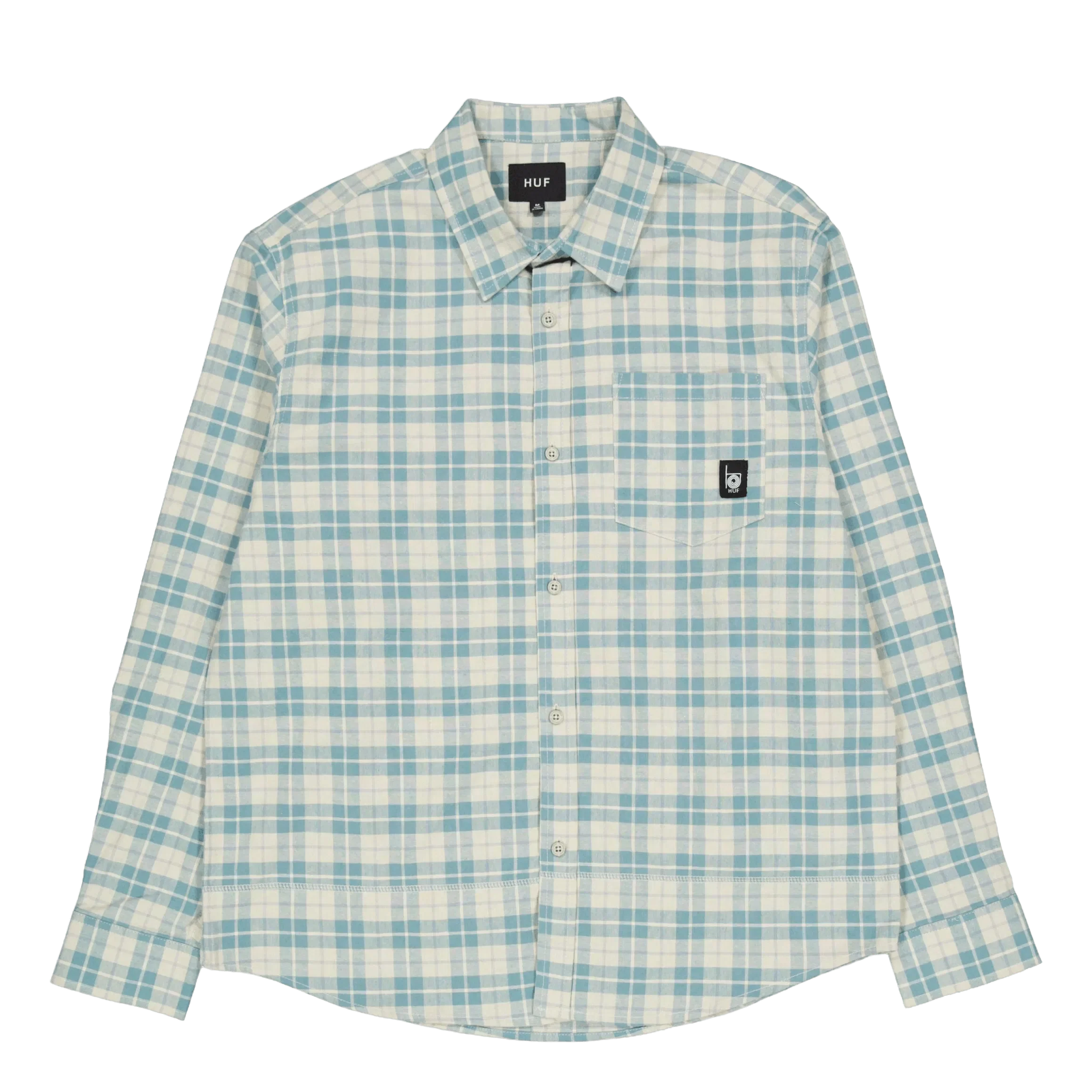 HUF Modal L/s Plaid Shirt Putty