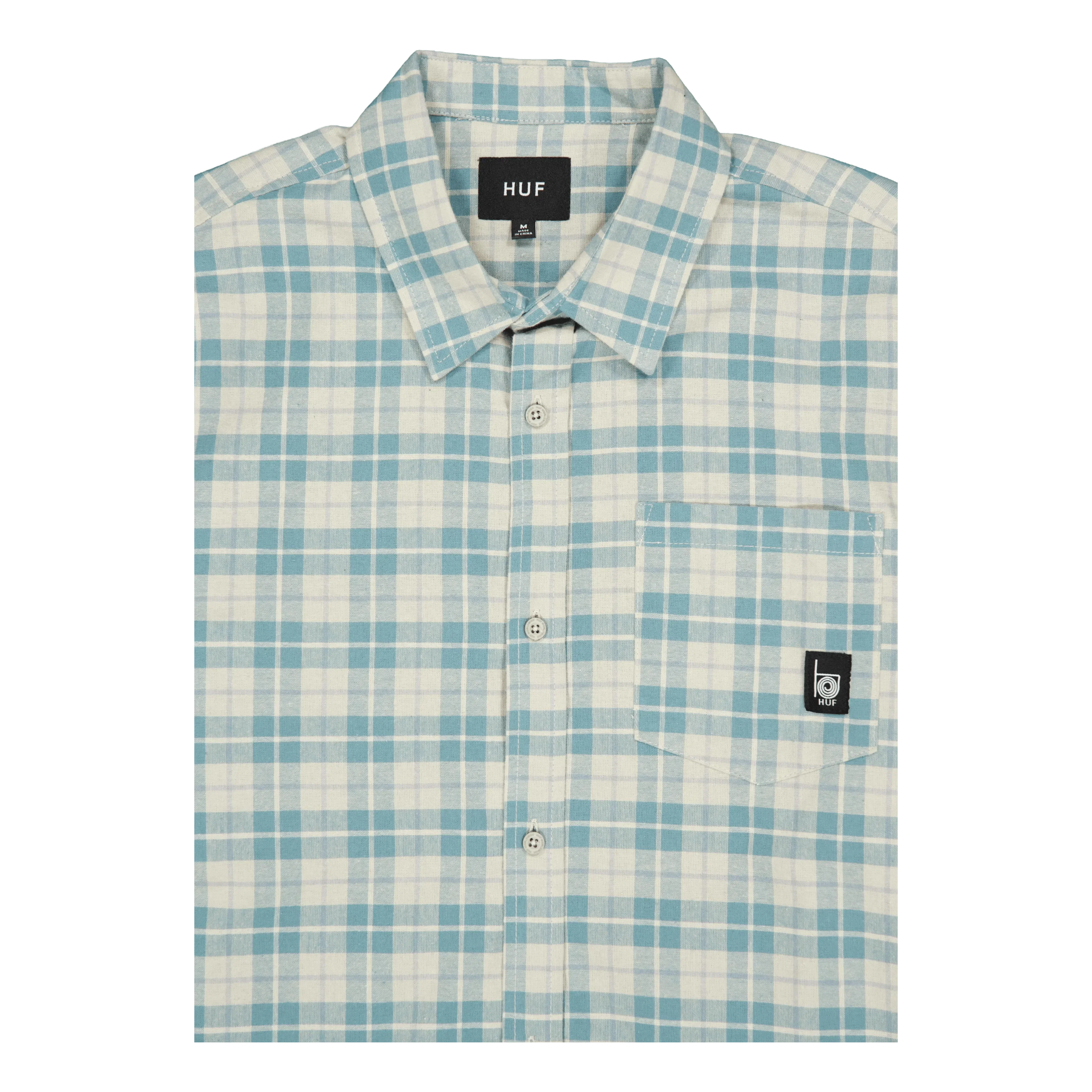 HUF Modal L/s Plaid Shirt Putty