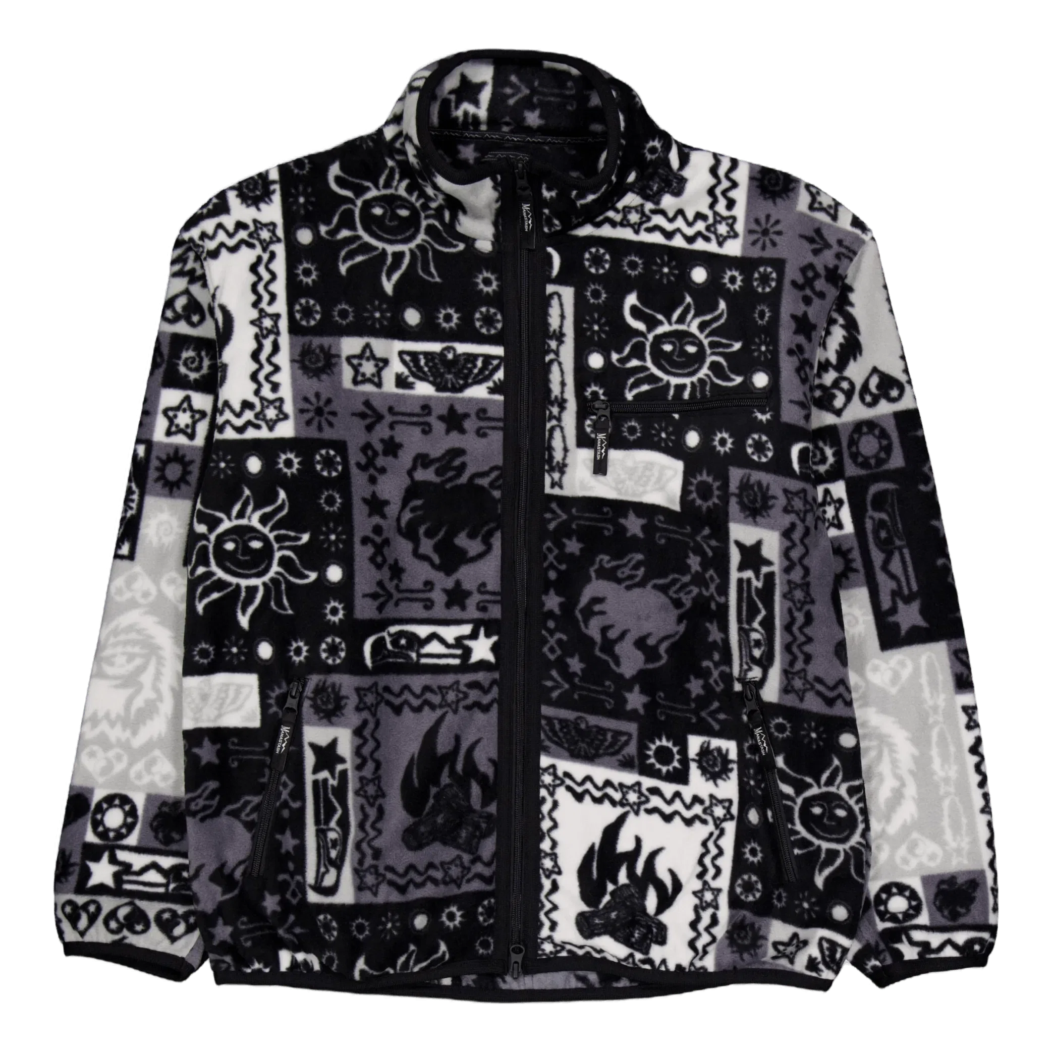 MANASTASH Bandana Fleece Jacket Black