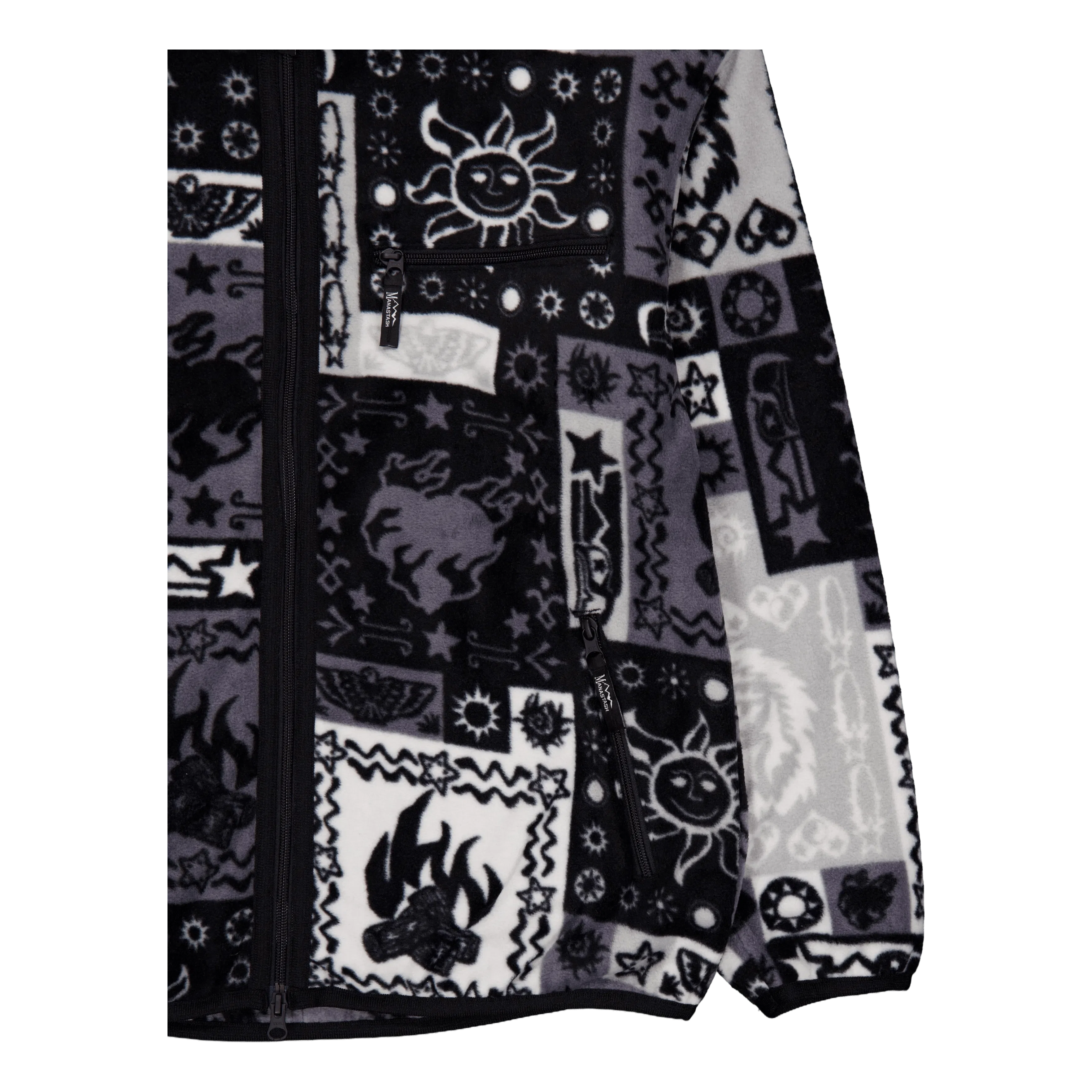 MANASTASH Bandana Fleece Jacket Black