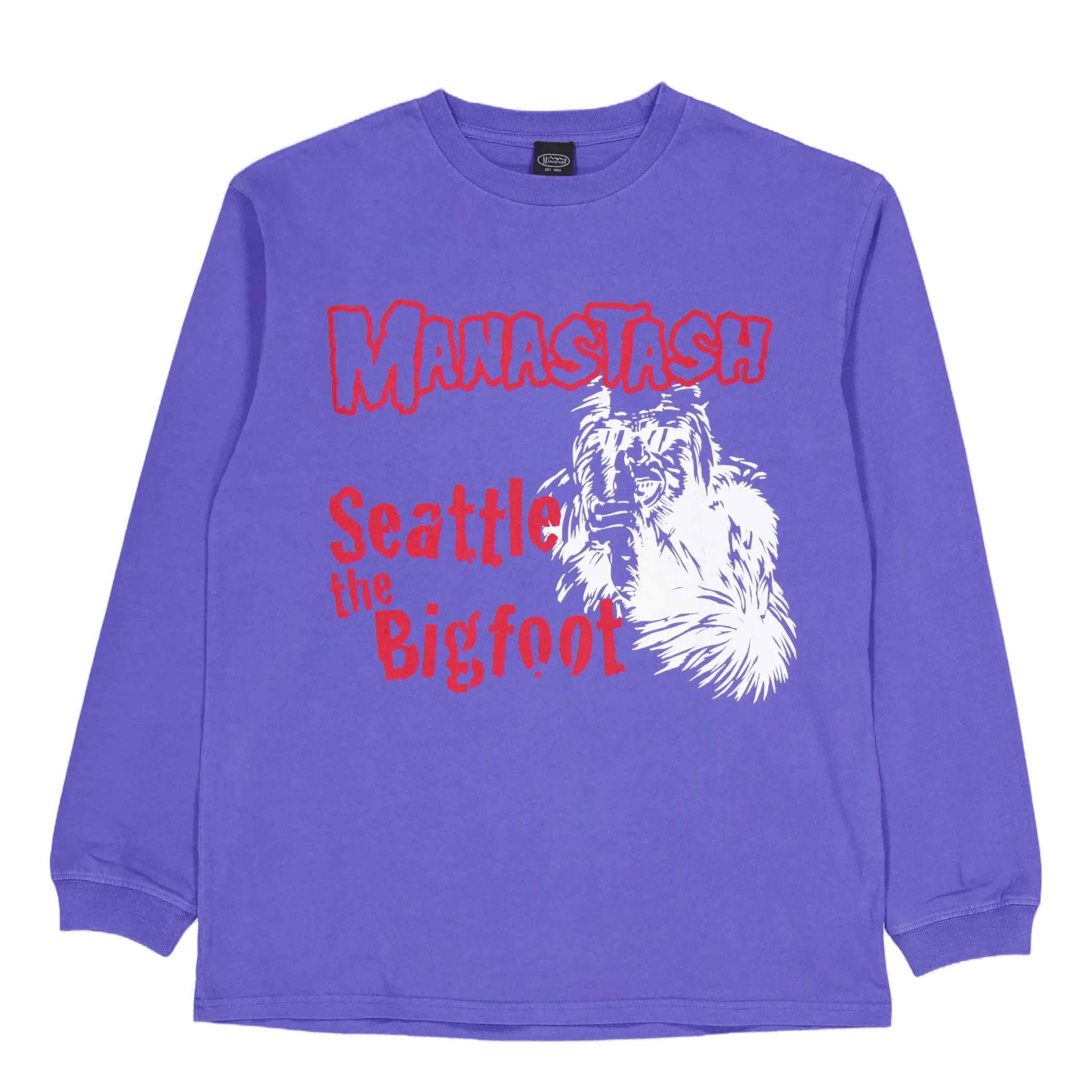 MANASTASH Pumice L/s Tee Big Foot Violet