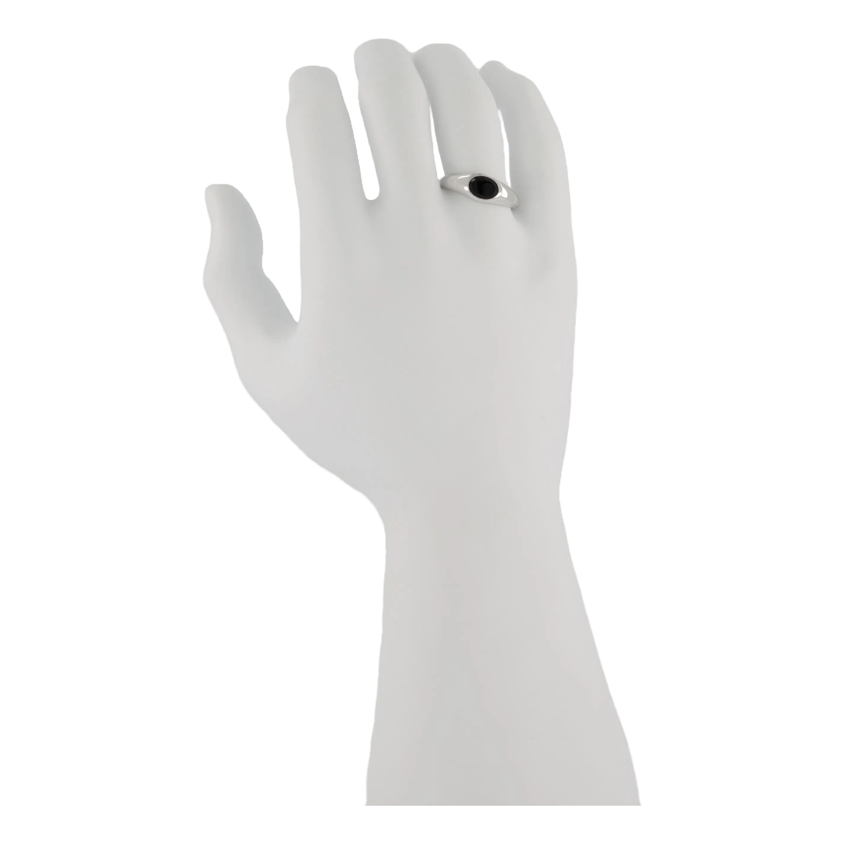 Tom Wood Joe Ring Polished Onyx 925 Sterling Silver