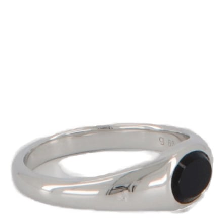 Tom Wood Joe Ring Polished Onyx 925 Sterling Silver