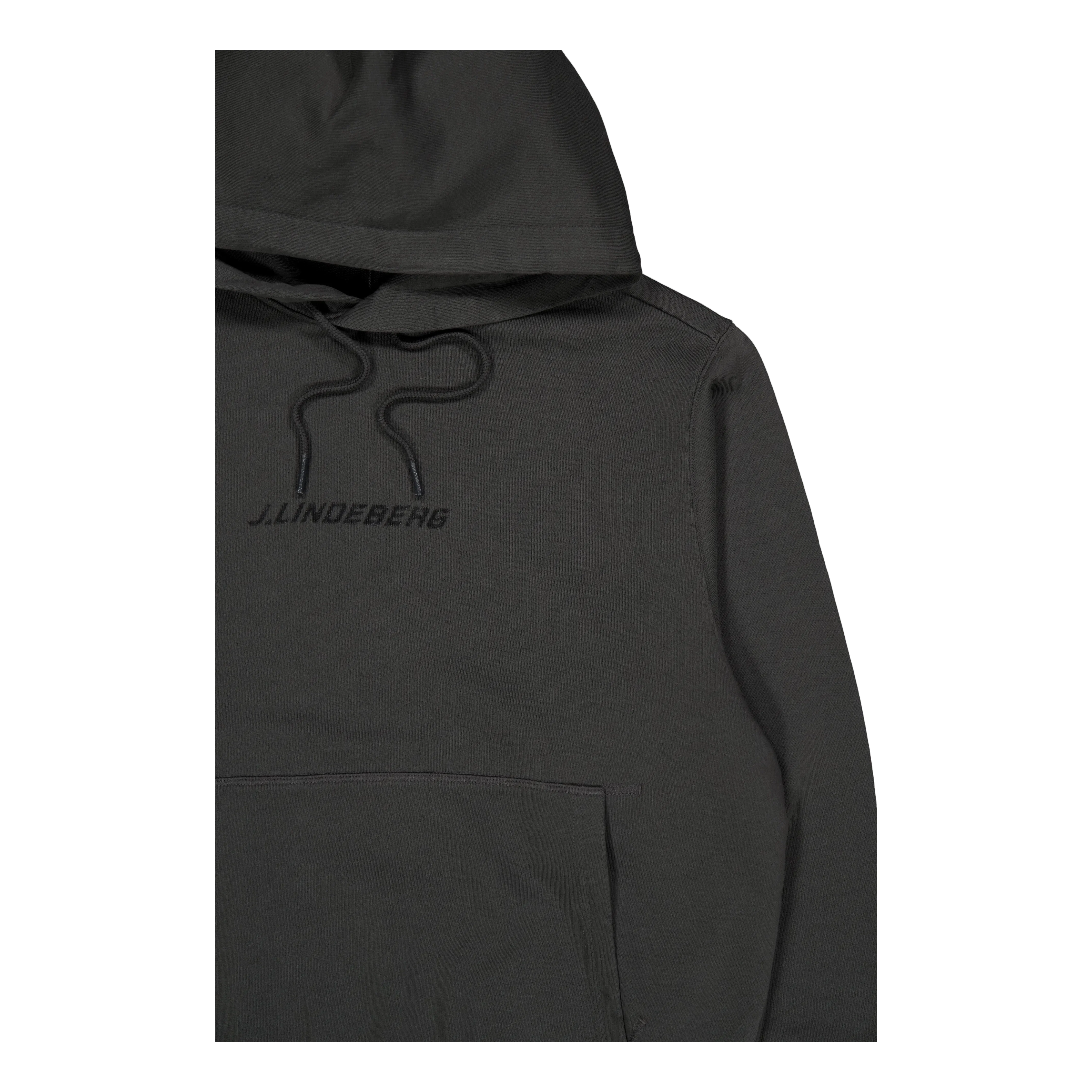 J.Lindeberg Callan Logo Hoodie Washed Black