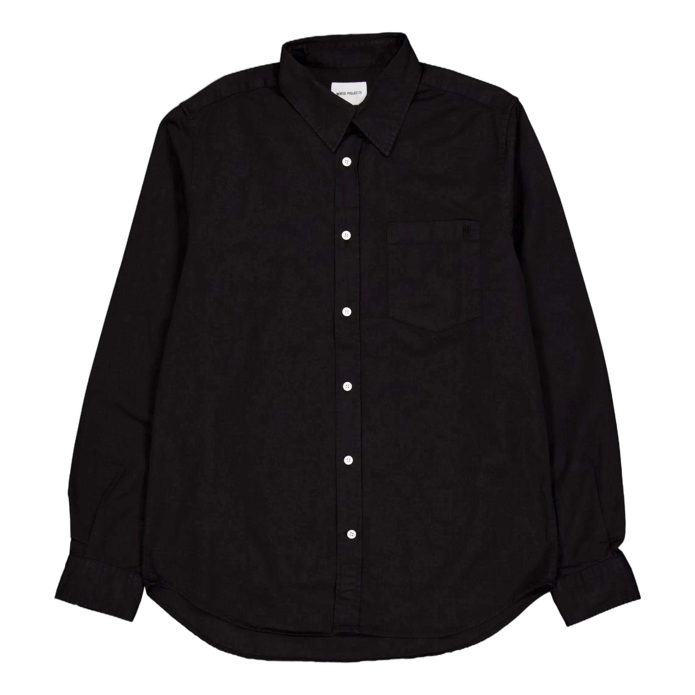 Norse Projects Osvald Bd Twill Shirt 9999 Black