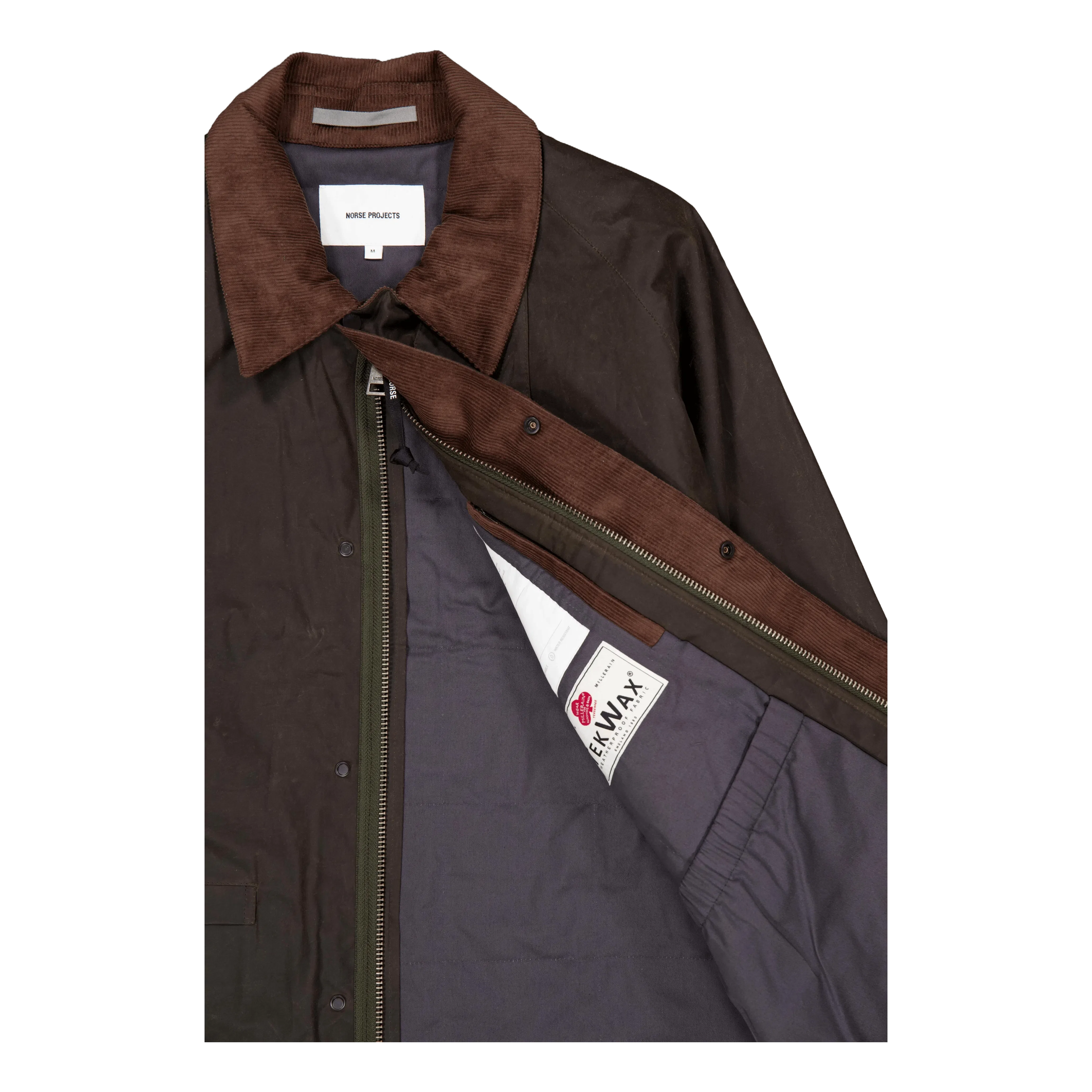 Norse Projects Holmen Wax Fishing Jacket 8109 Beech Green