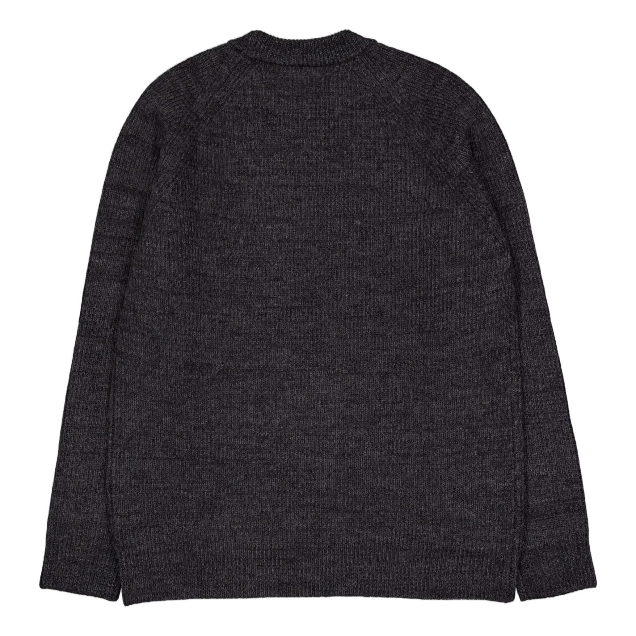 Norse Projects Roald Wool Cotton Rib Sweater 1600 Dark Grey Melange