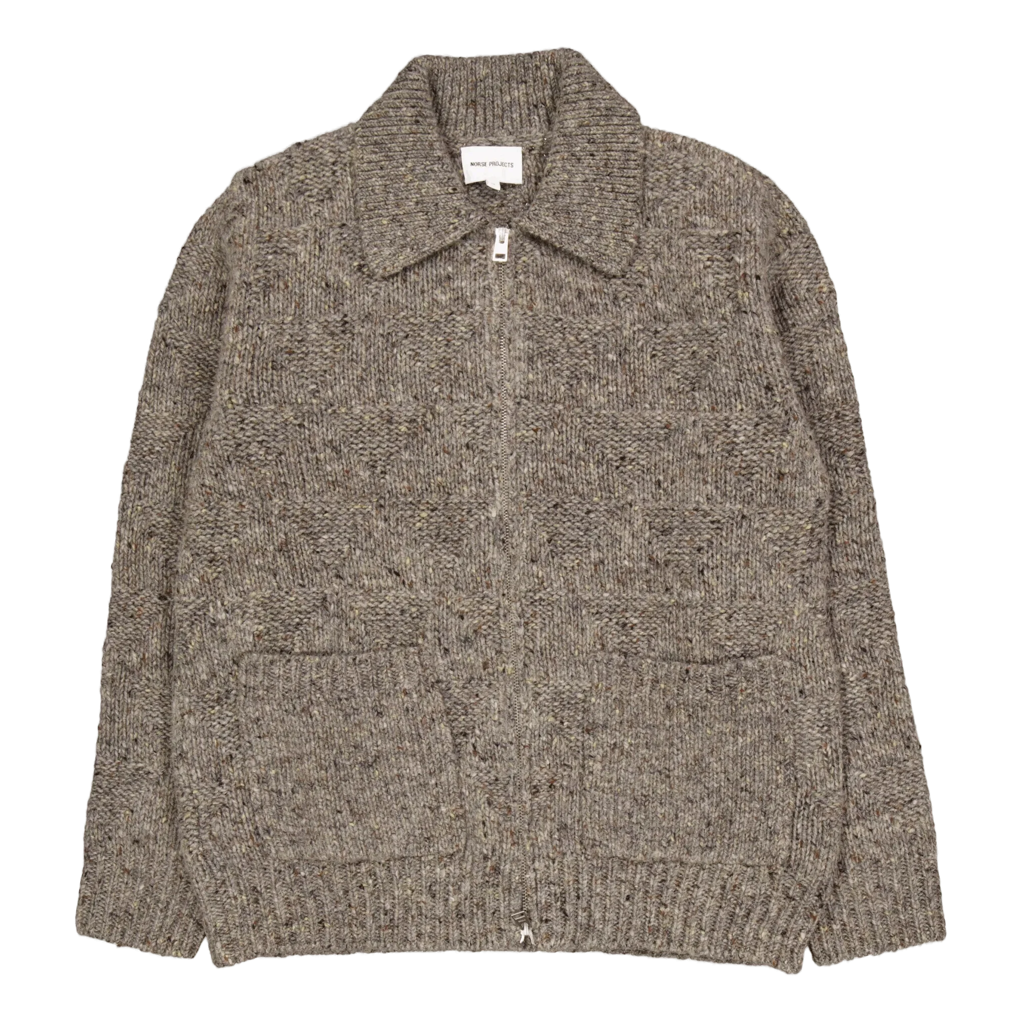 Norse Projects Erik Donegal Diamond Jacket 1500 Grey Melange
