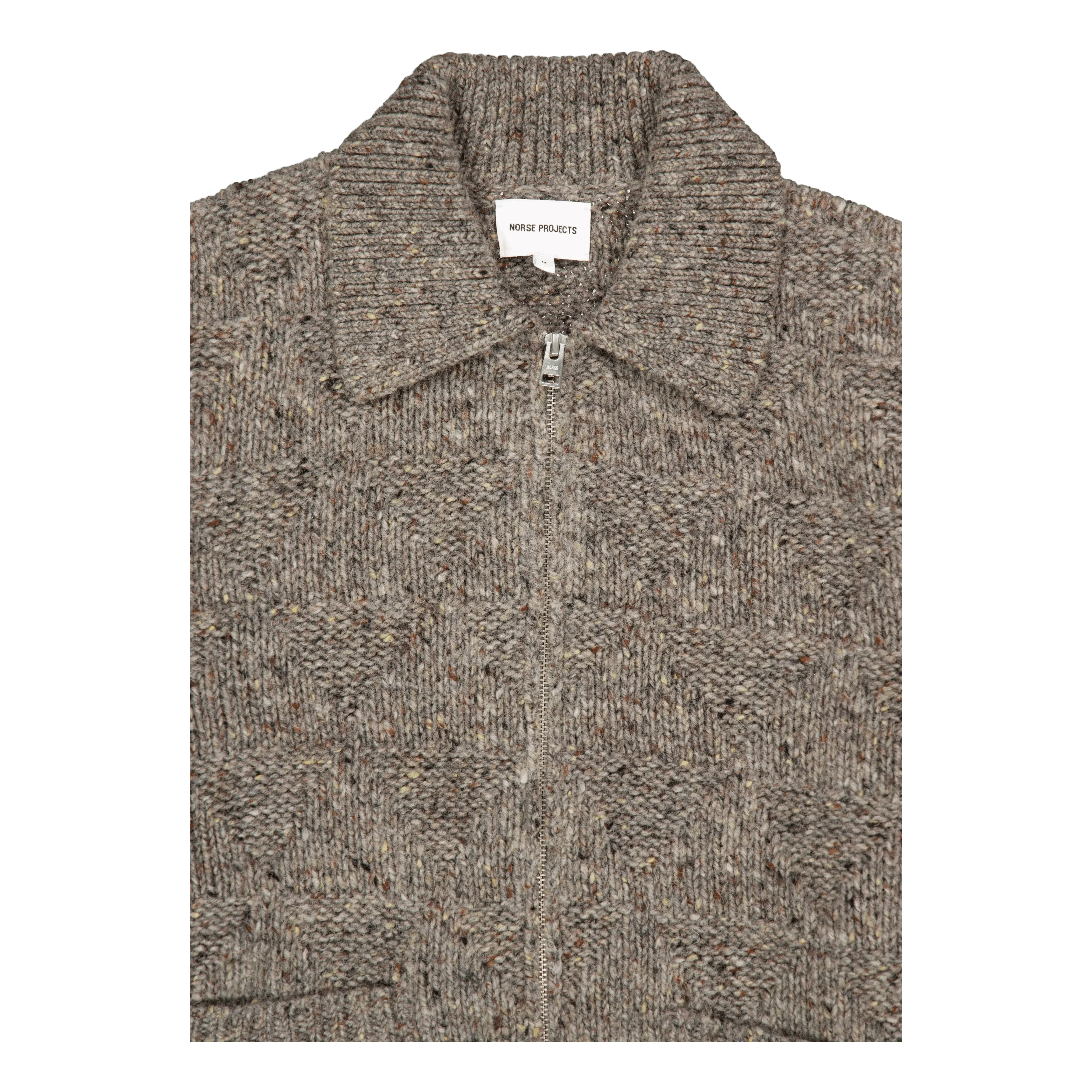 Norse Projects Erik Donegal Diamond Jacket 1500 Grey Melange