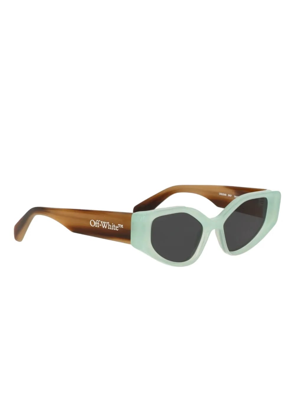geometric-frame two-toned sunglasses