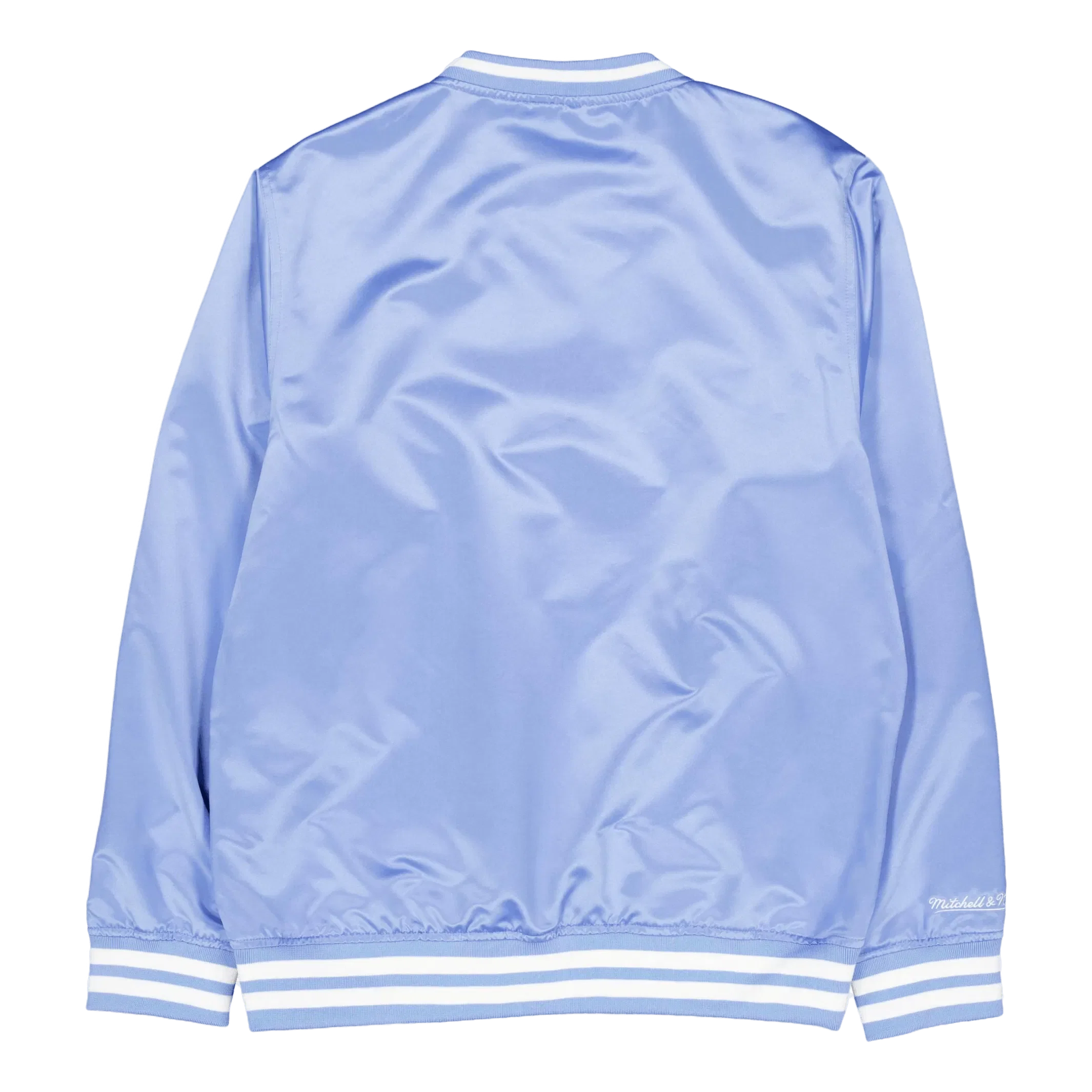 Mitchell & Ness Sideline Pullover Satin Jacket Light Blue