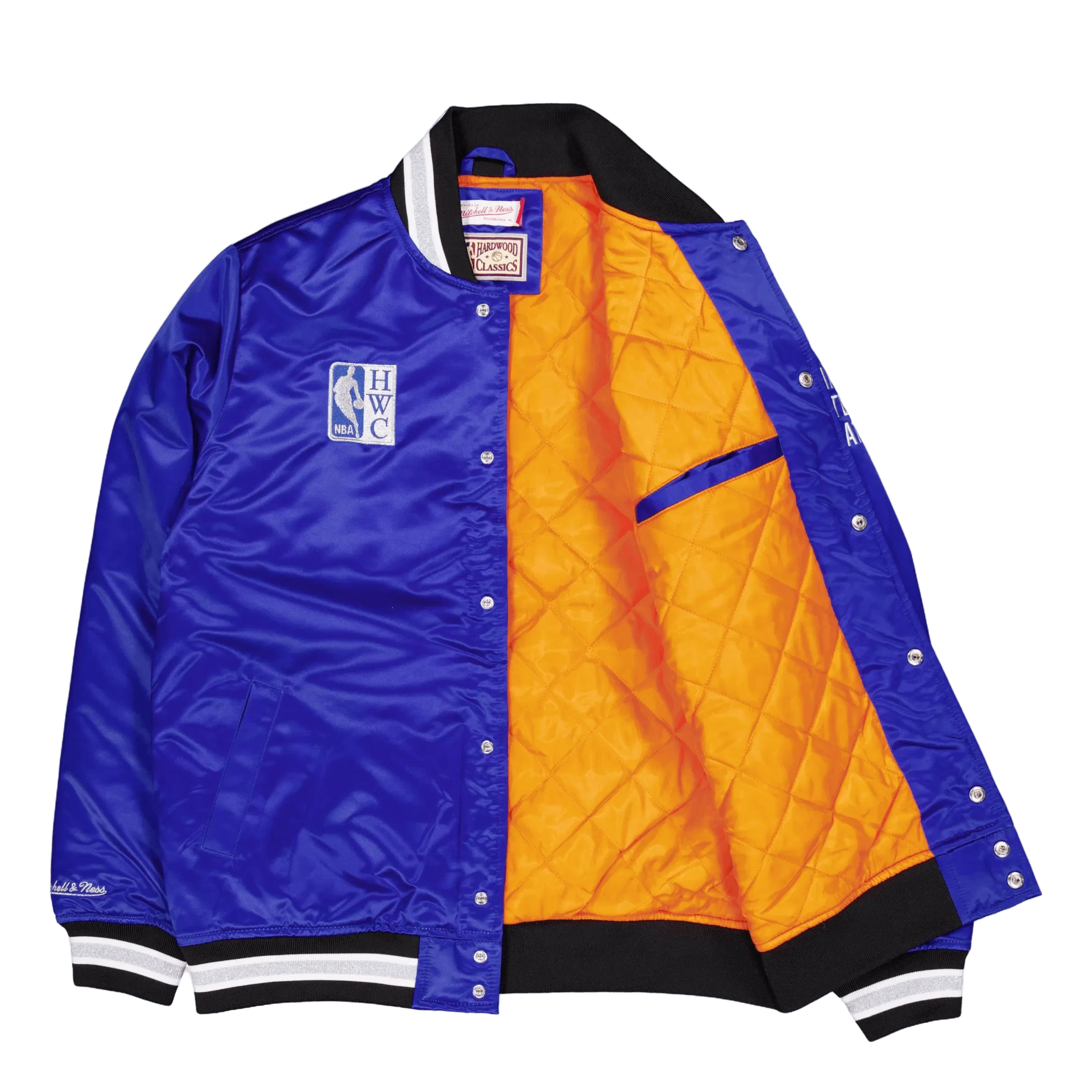 Mitchell & Ness Heavyweight Satin Jacket Royal