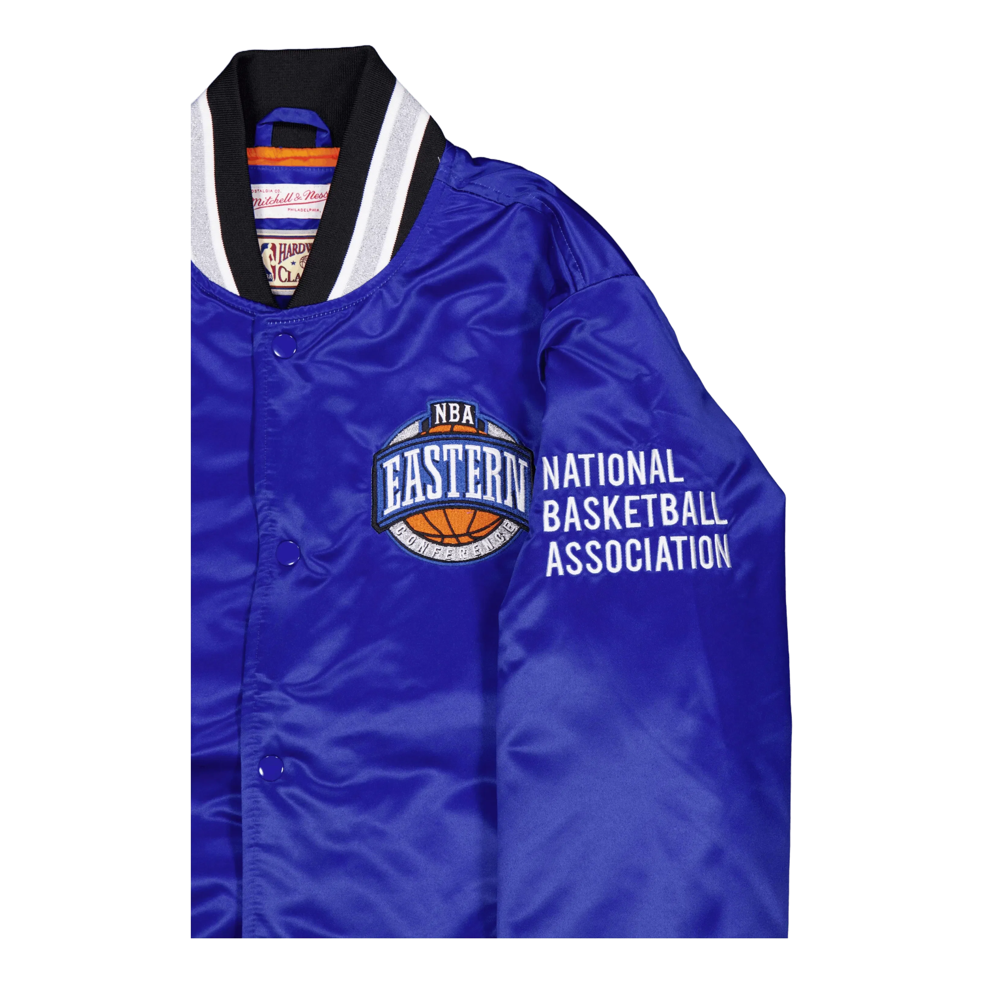 Mitchell & Ness Heavyweight Satin Jacket Royal