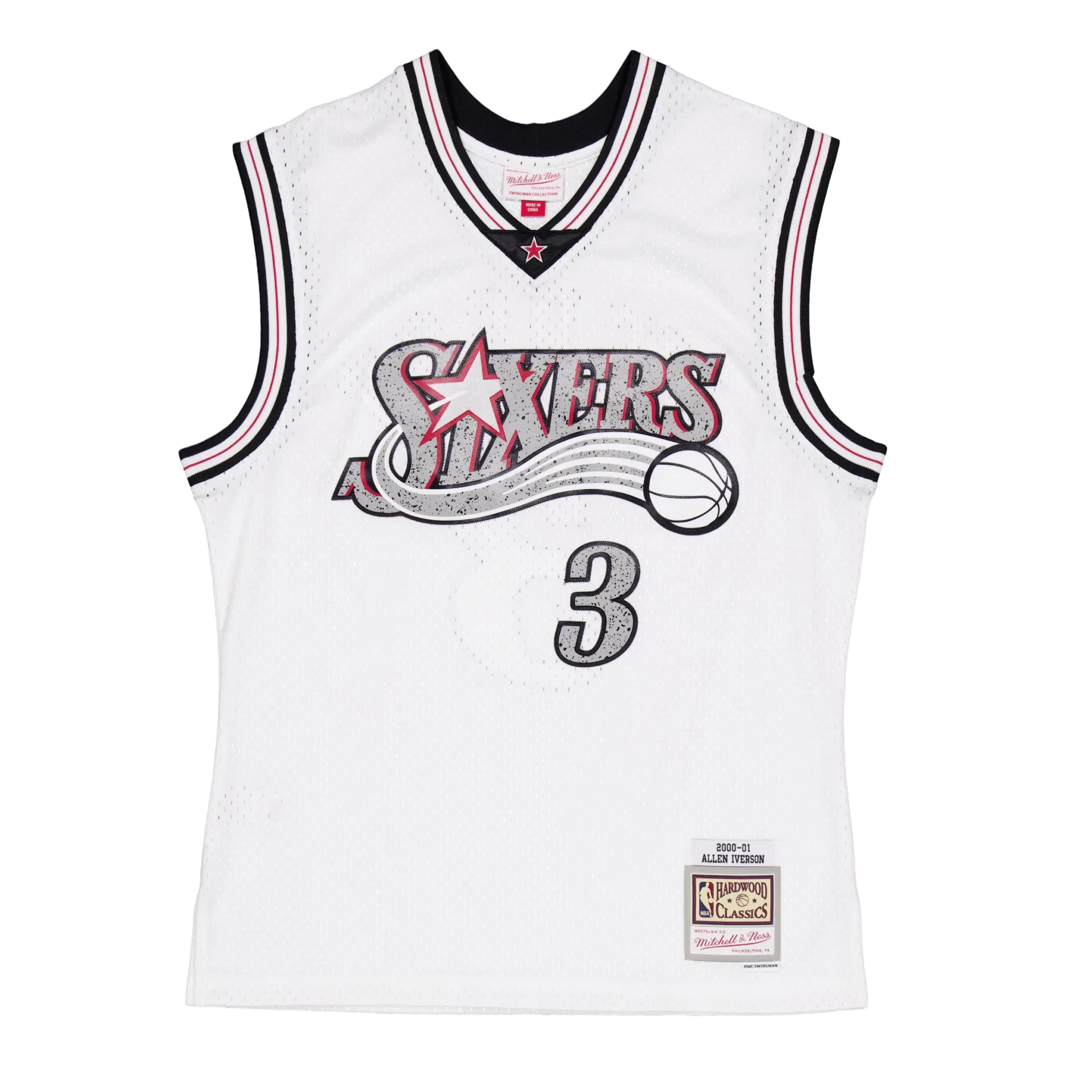 Mitchell & Ness Cracked Cement Swingman Jersey White