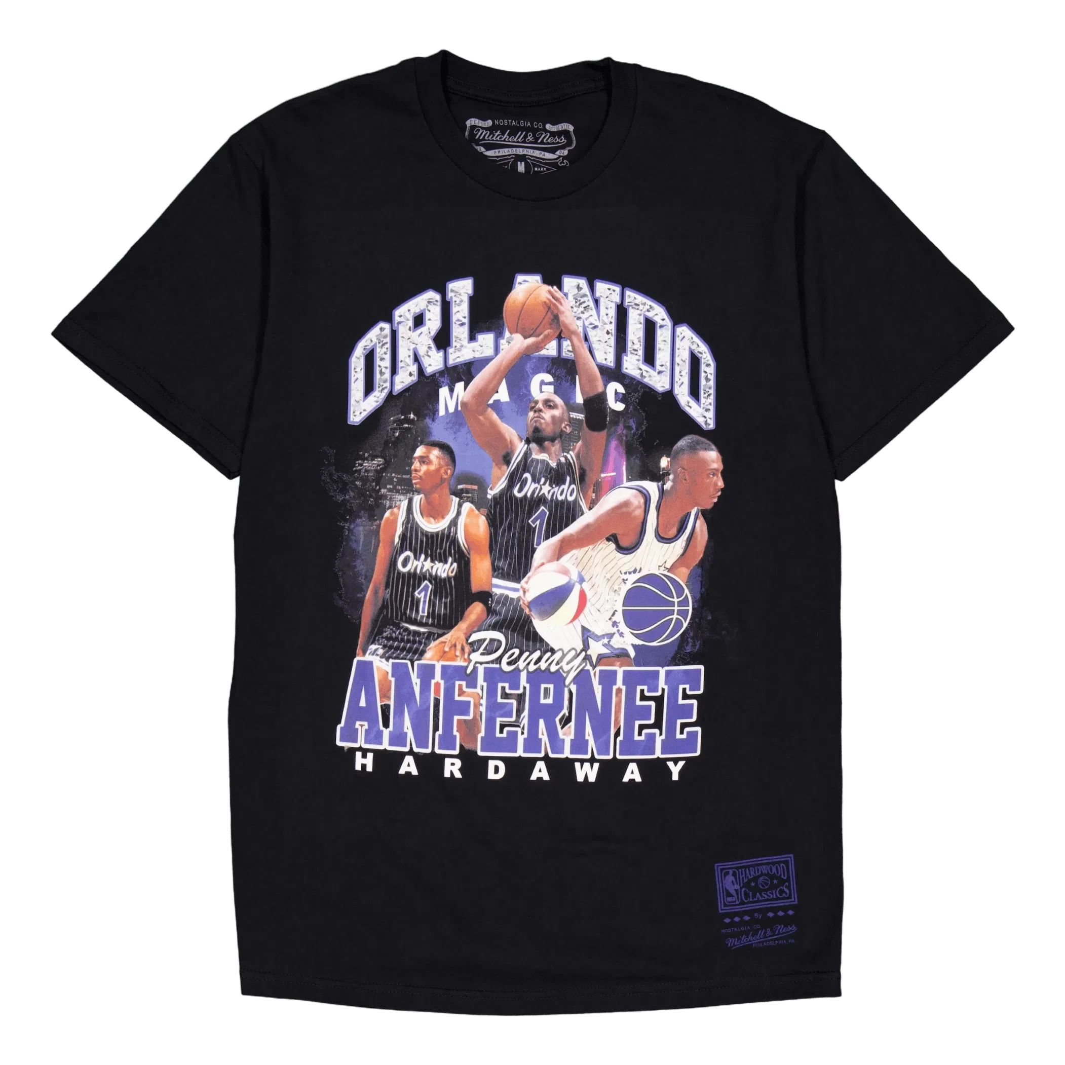Mitchell & Ness Magic Bling Ss Tee Hardaway Black