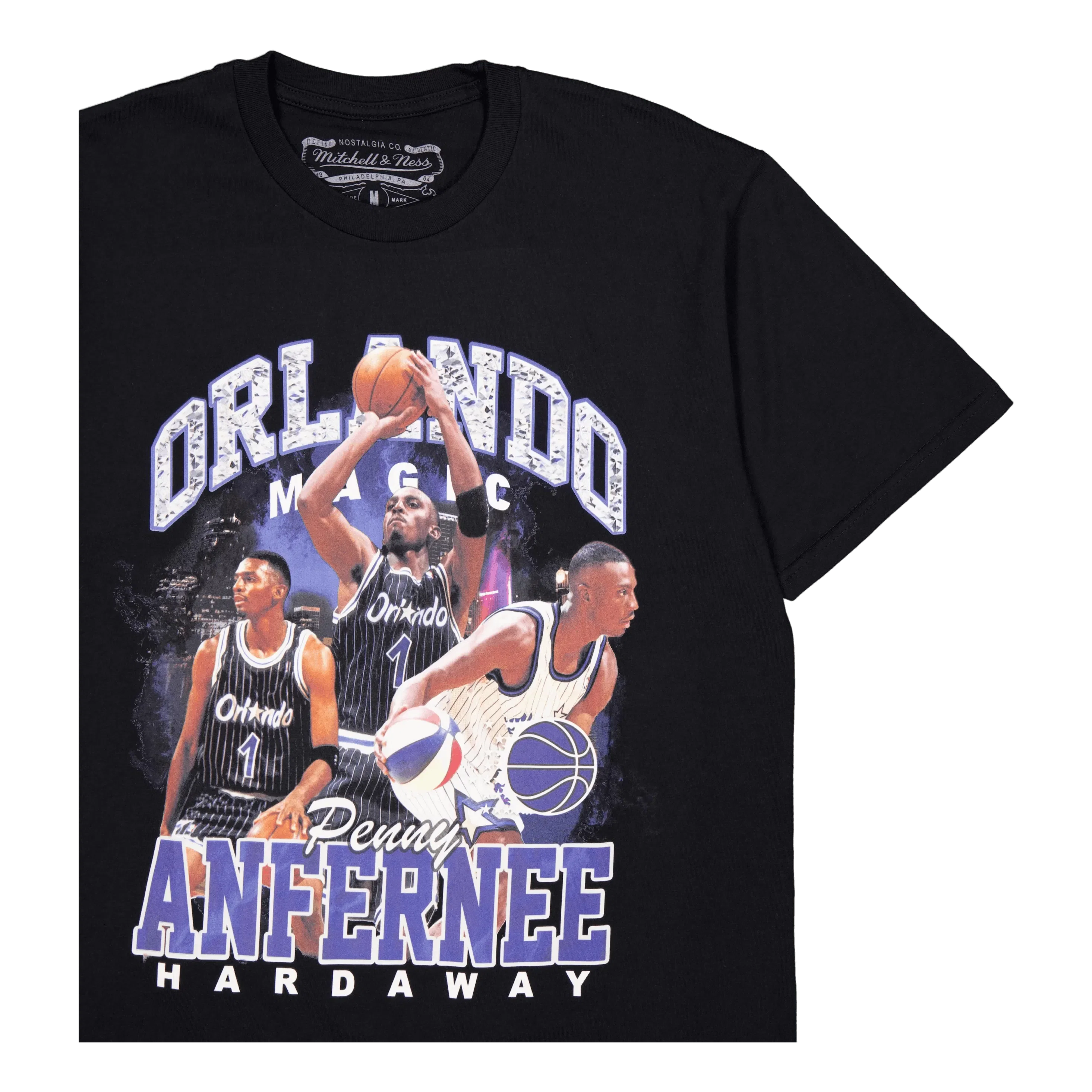 Mitchell & Ness Magic Bling Ss Tee Hardaway Black