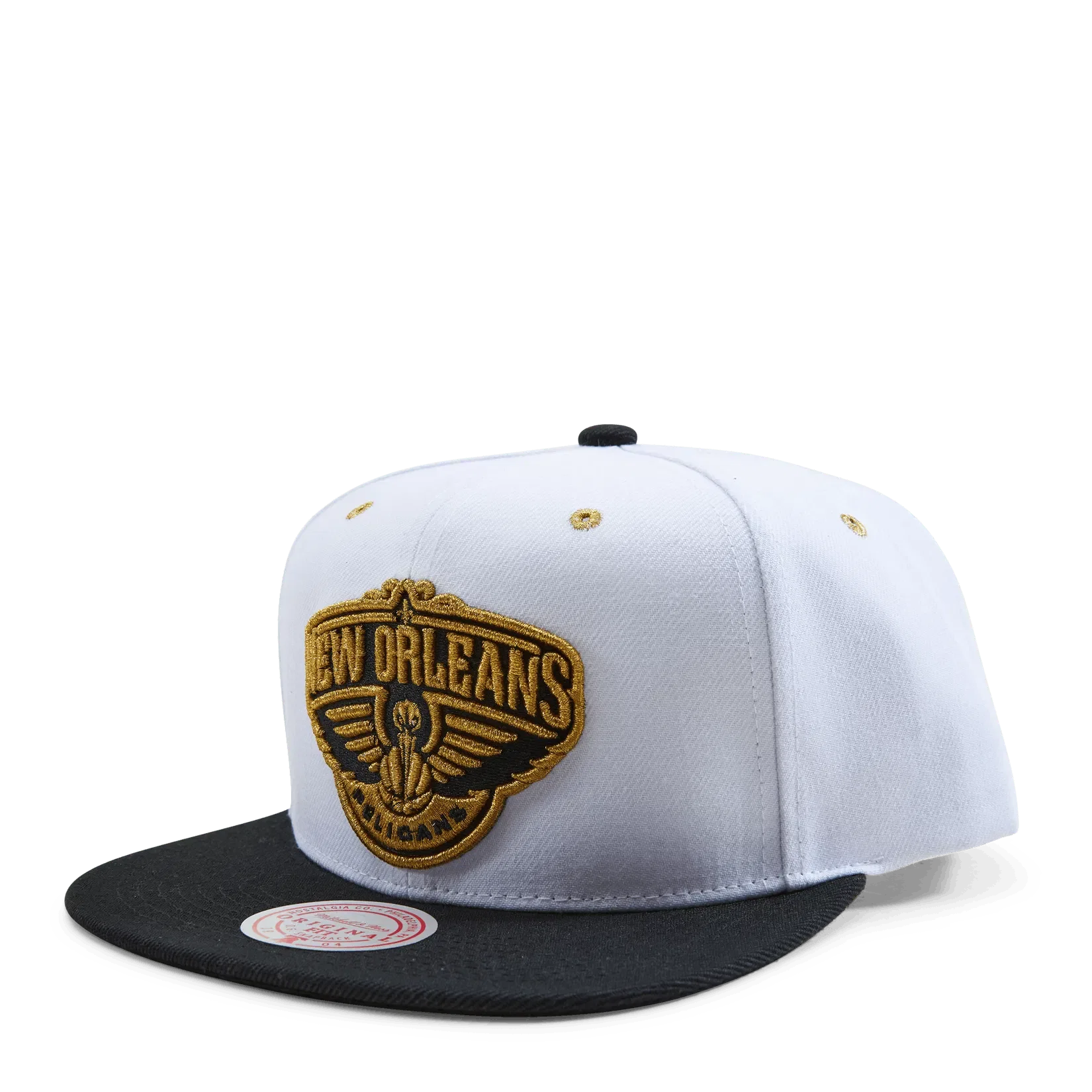 Mitchell & Ness Pelicans Gold Pop Snapback