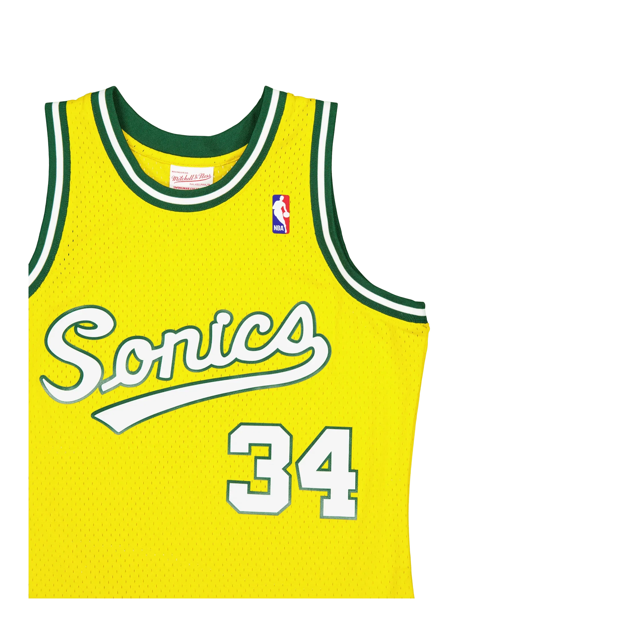 Mitchell & Ness Supersonics Swingman Jersey Al Yellow