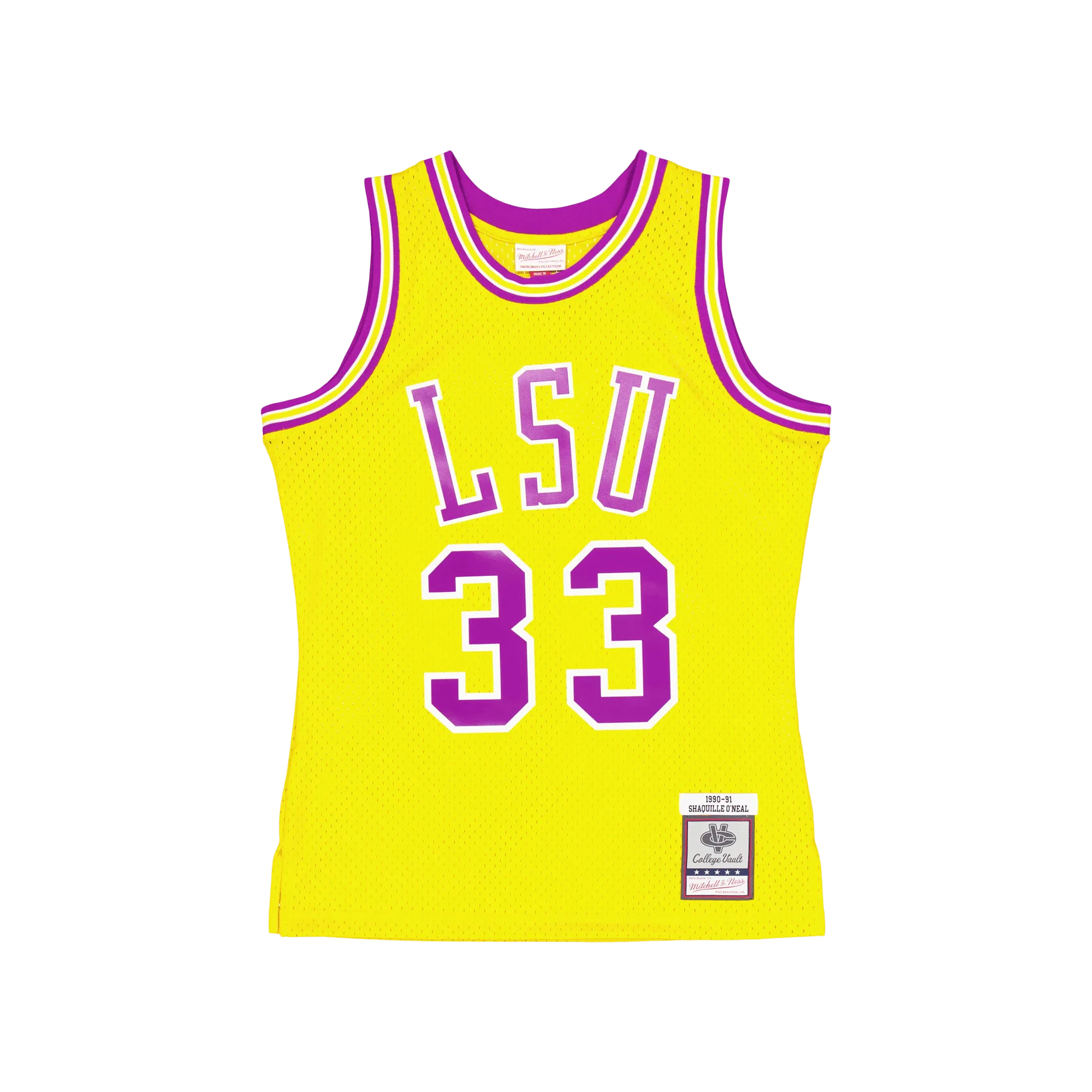 Mitchell & Ness Lsu Swingman Jersey O'neal Athletic Gold