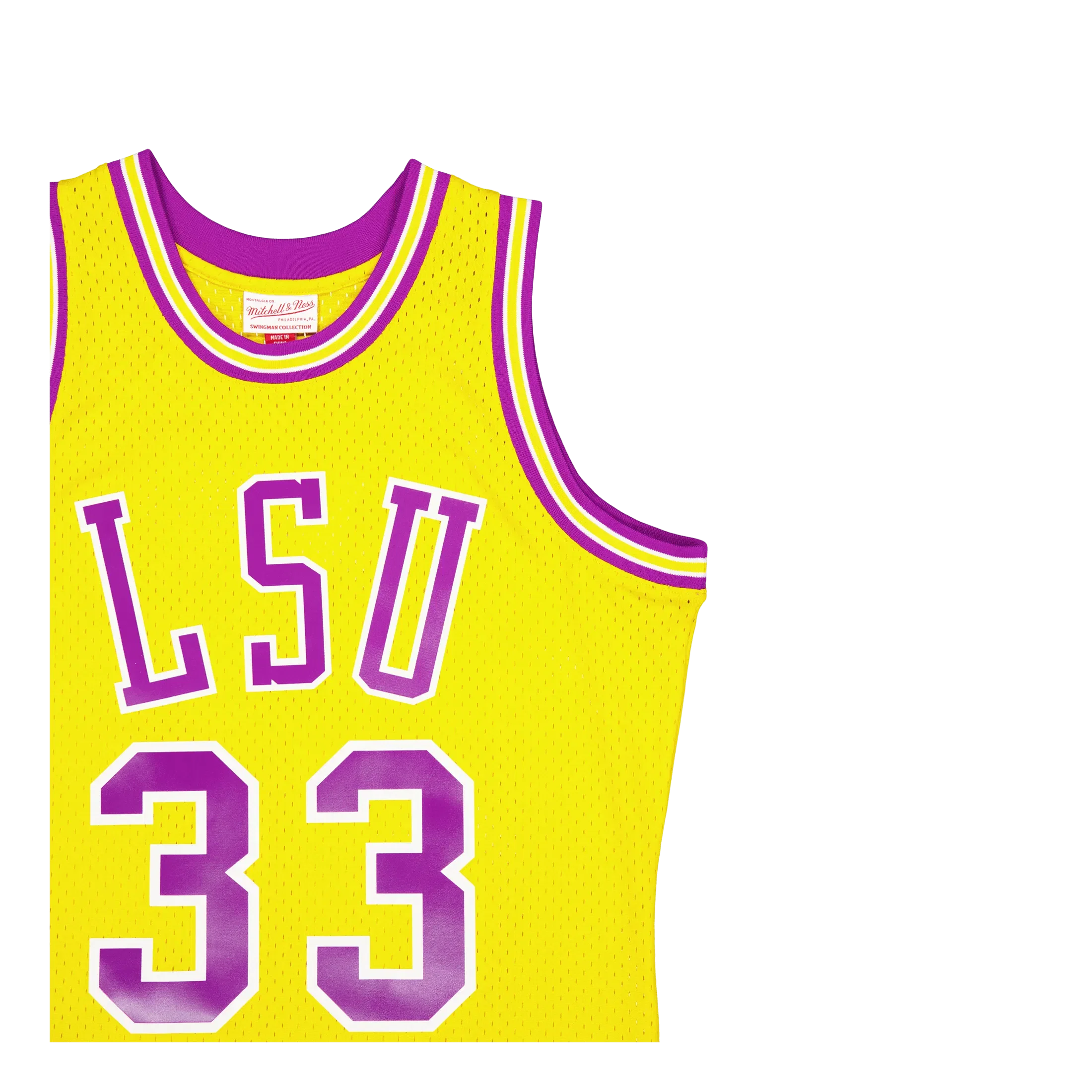 Mitchell & Ness Lsu Swingman Jersey O'neal Athletic Gold