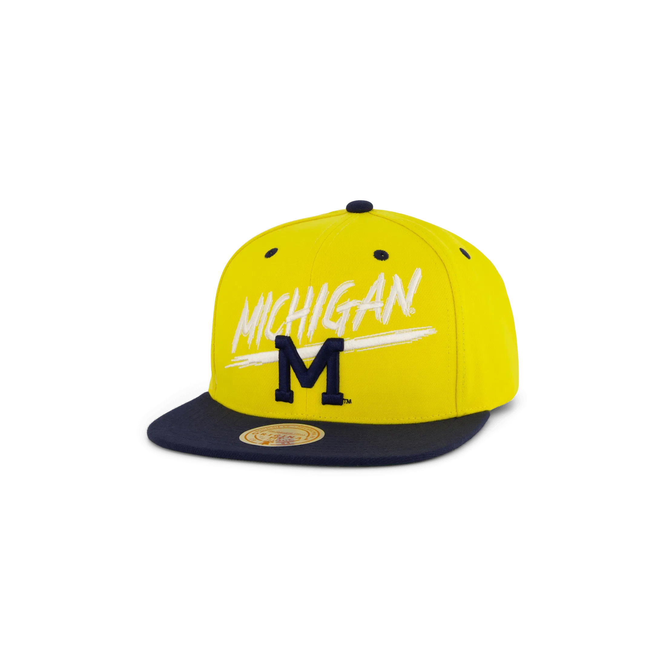 Mitchell & Ness Wolwerines Transcript Snapback