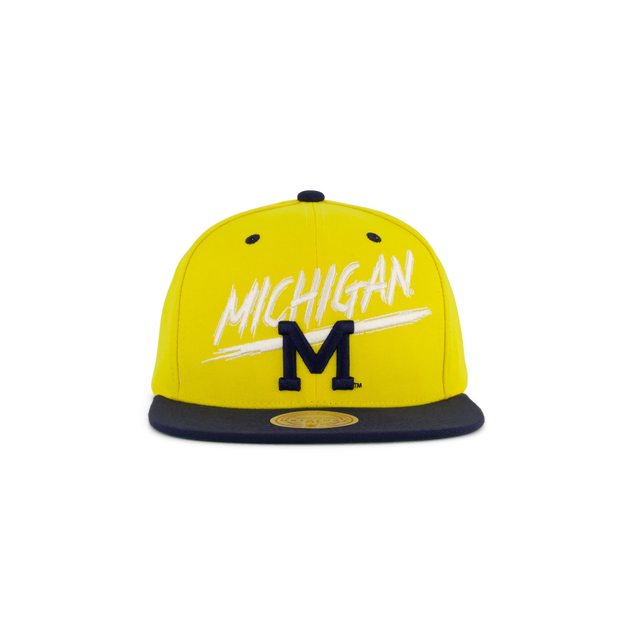 Mitchell & Ness Wolwerines Transcript Snapback