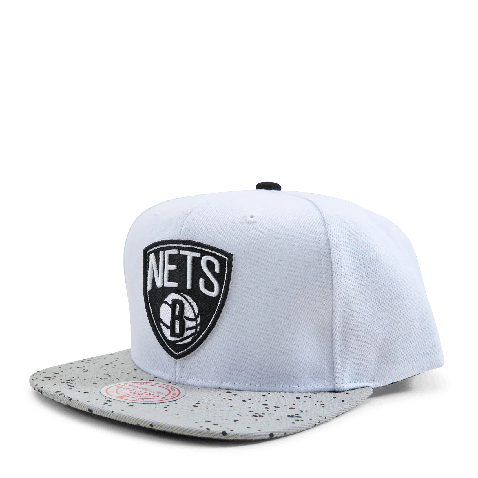 Mitchell & Ness Nets Cement Top Snapback /silver