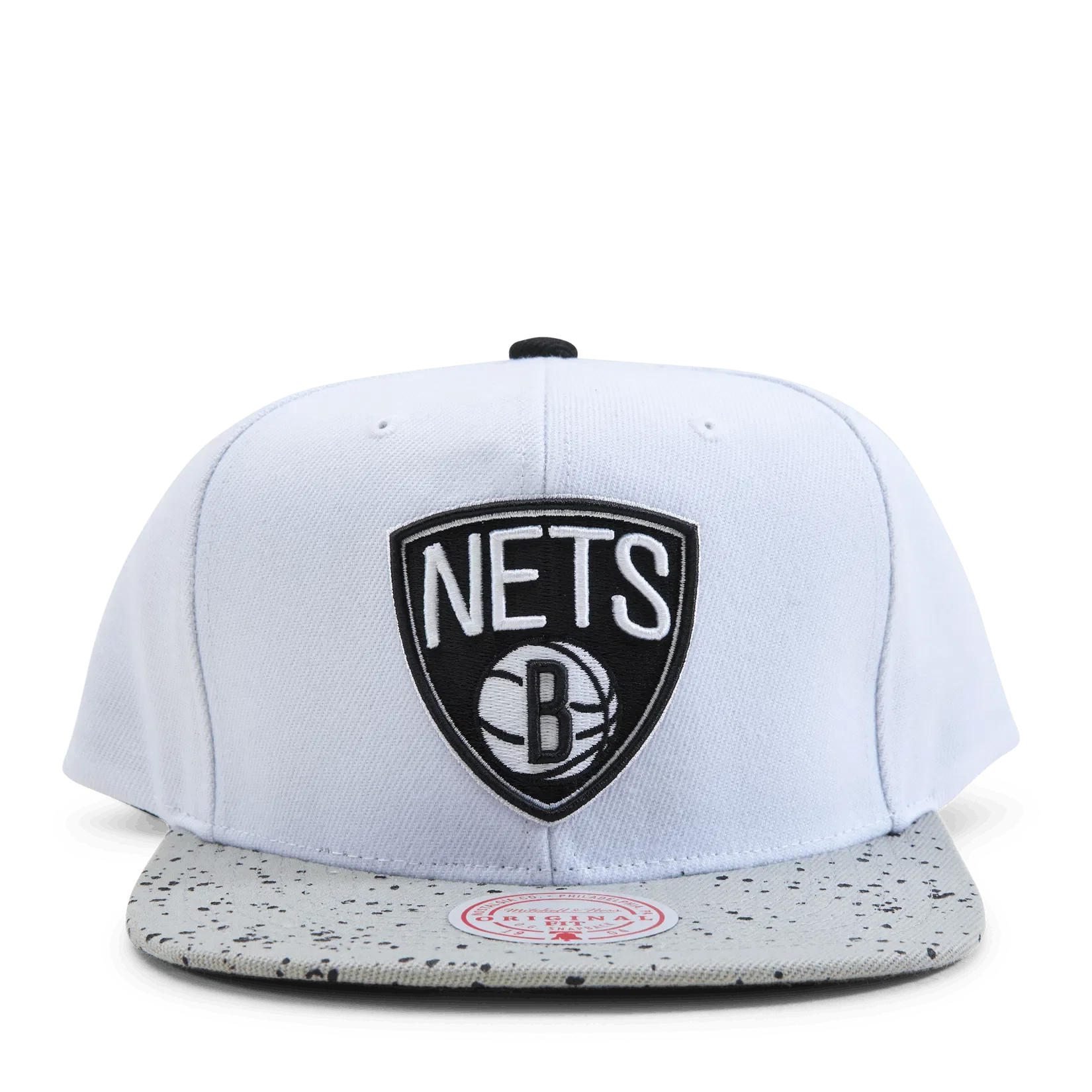 Mitchell & Ness Nets Cement Top Snapback /silver