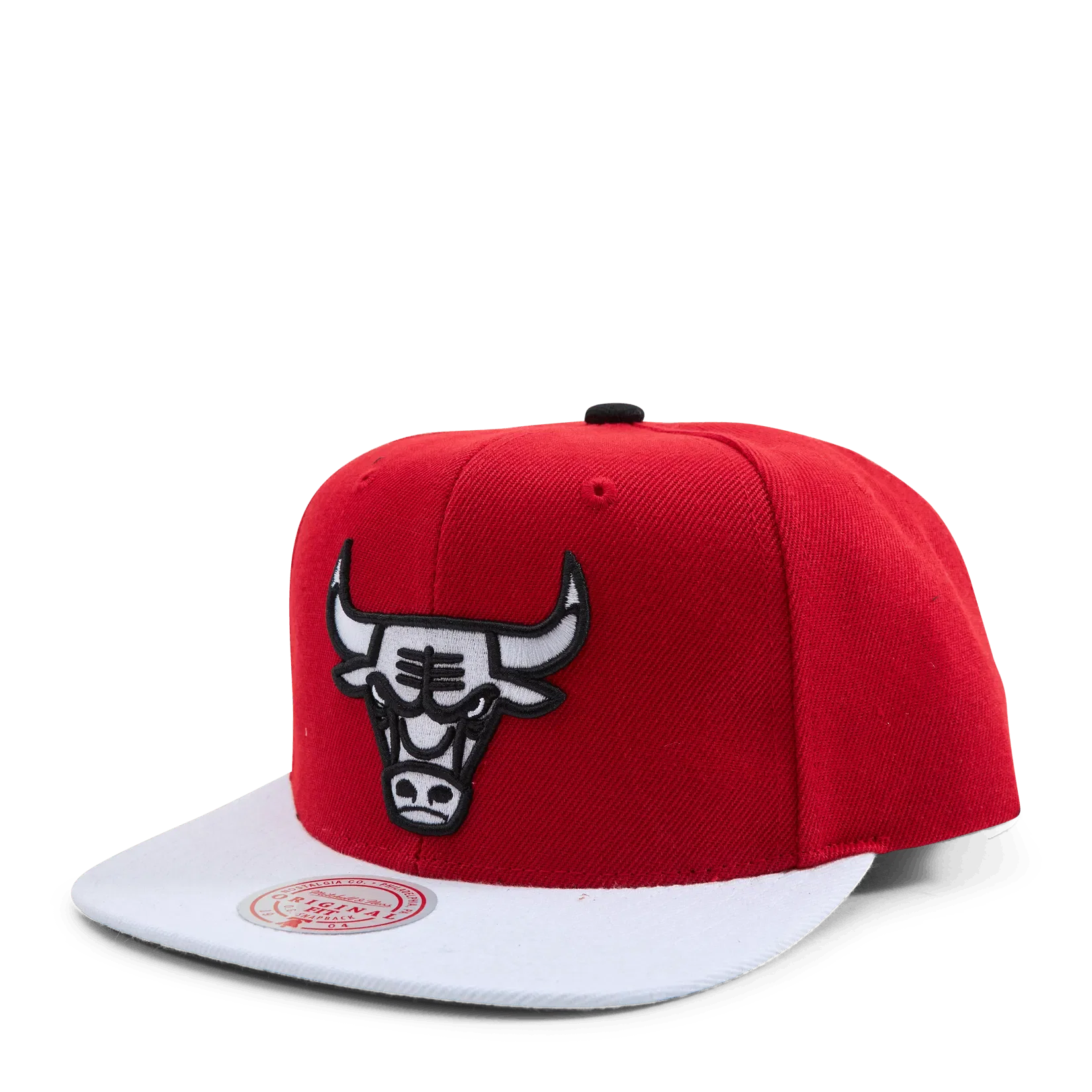 Mitchell & Ness Bulls Cardinal 2 Tone Snapback