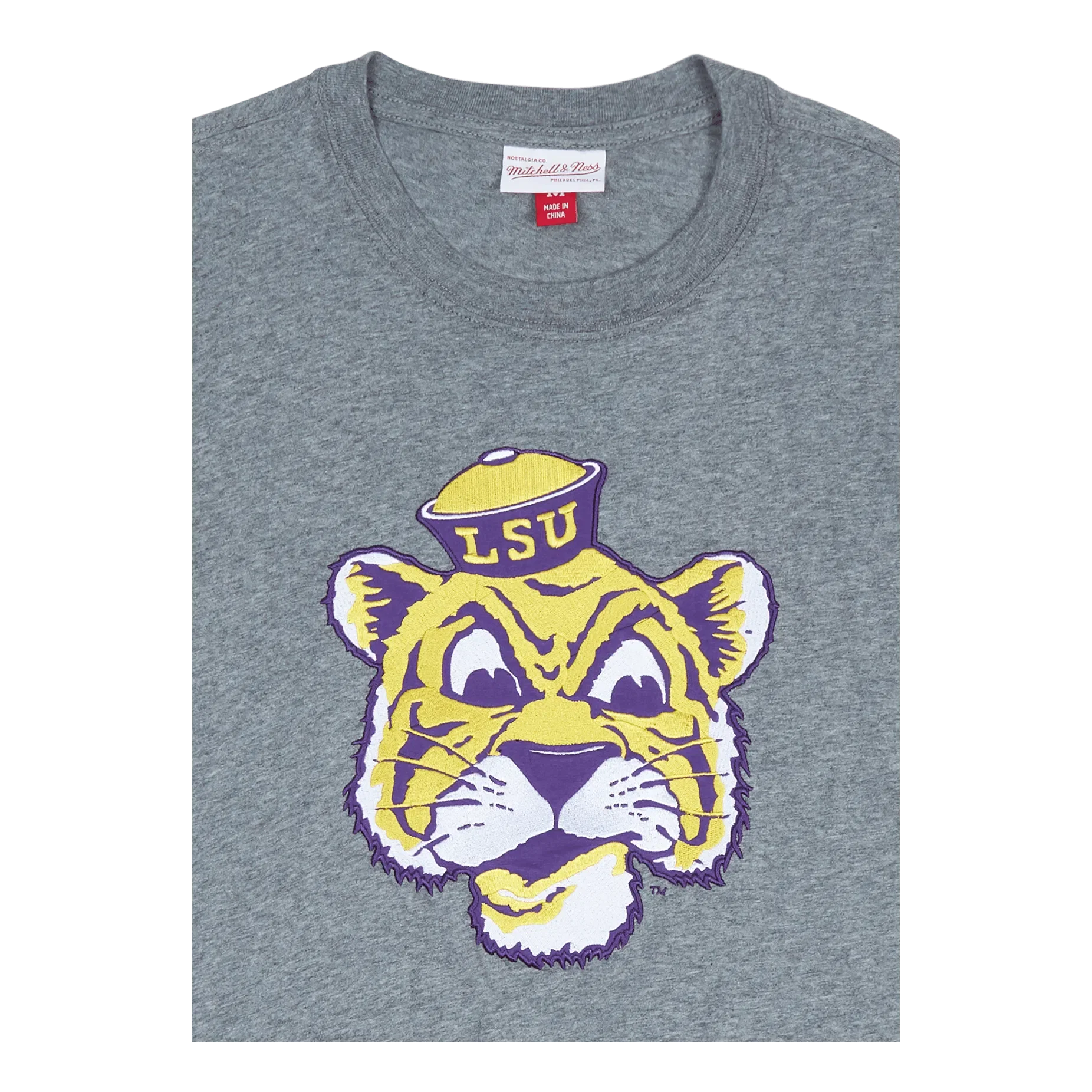Mitchell & Ness LSU Color Blocked Ss Tee