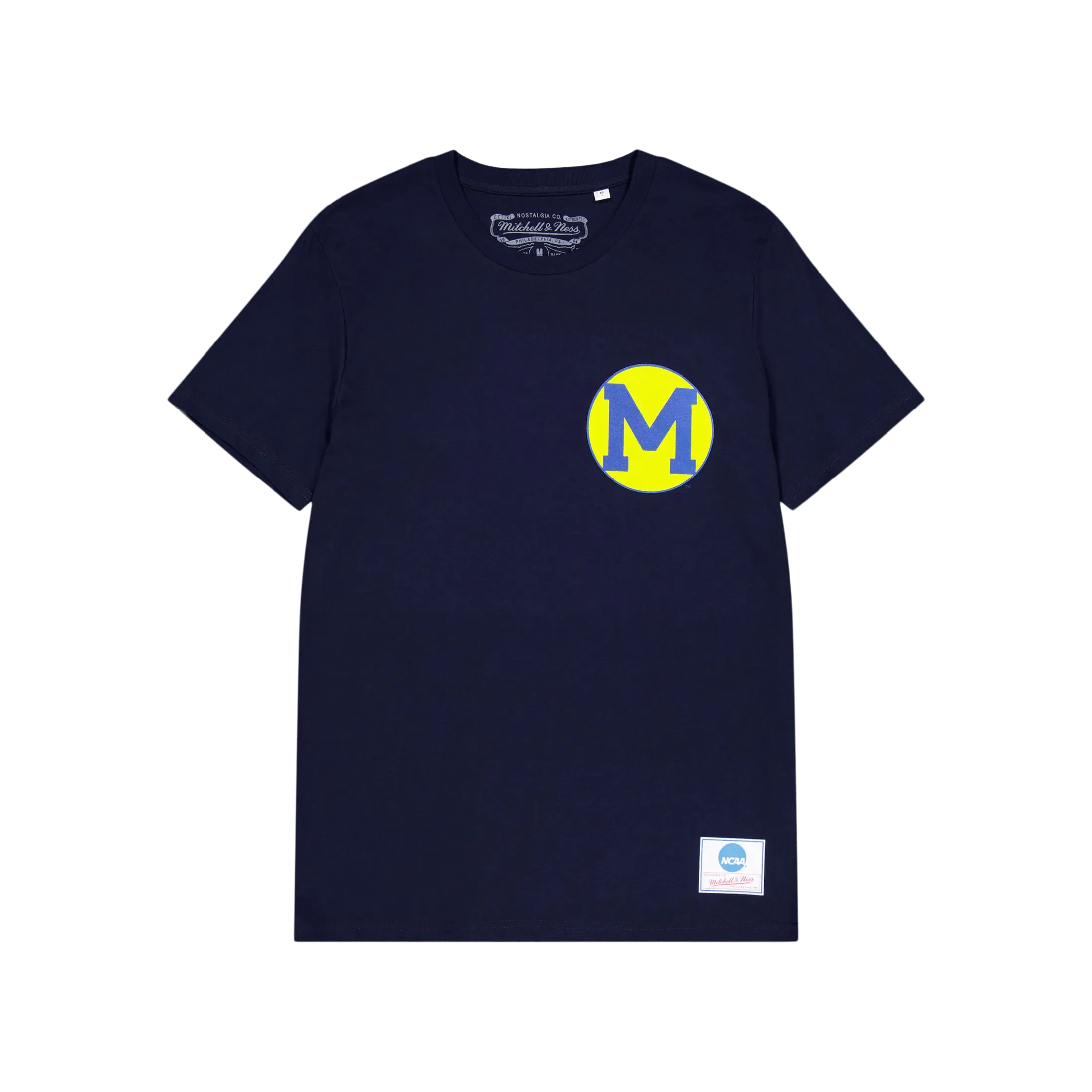 Mitchell & Ness Large Left Chest Logo Tee Navy