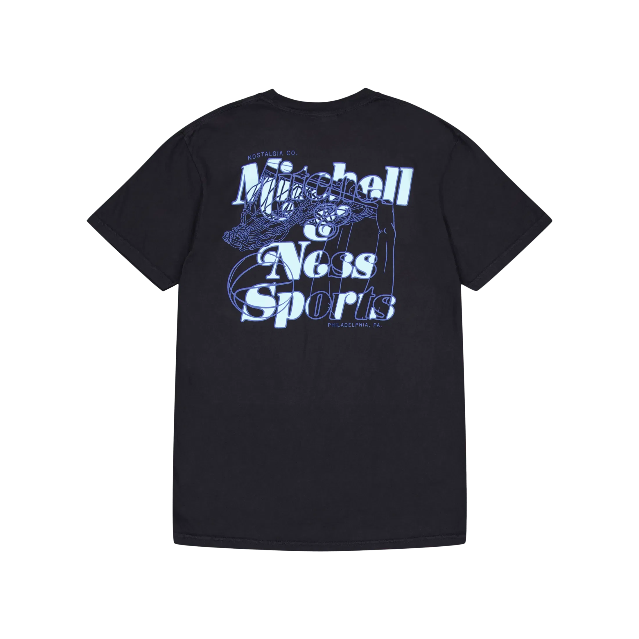 Mitchell & Ness M&n Heavyweight Graphic Tee Black