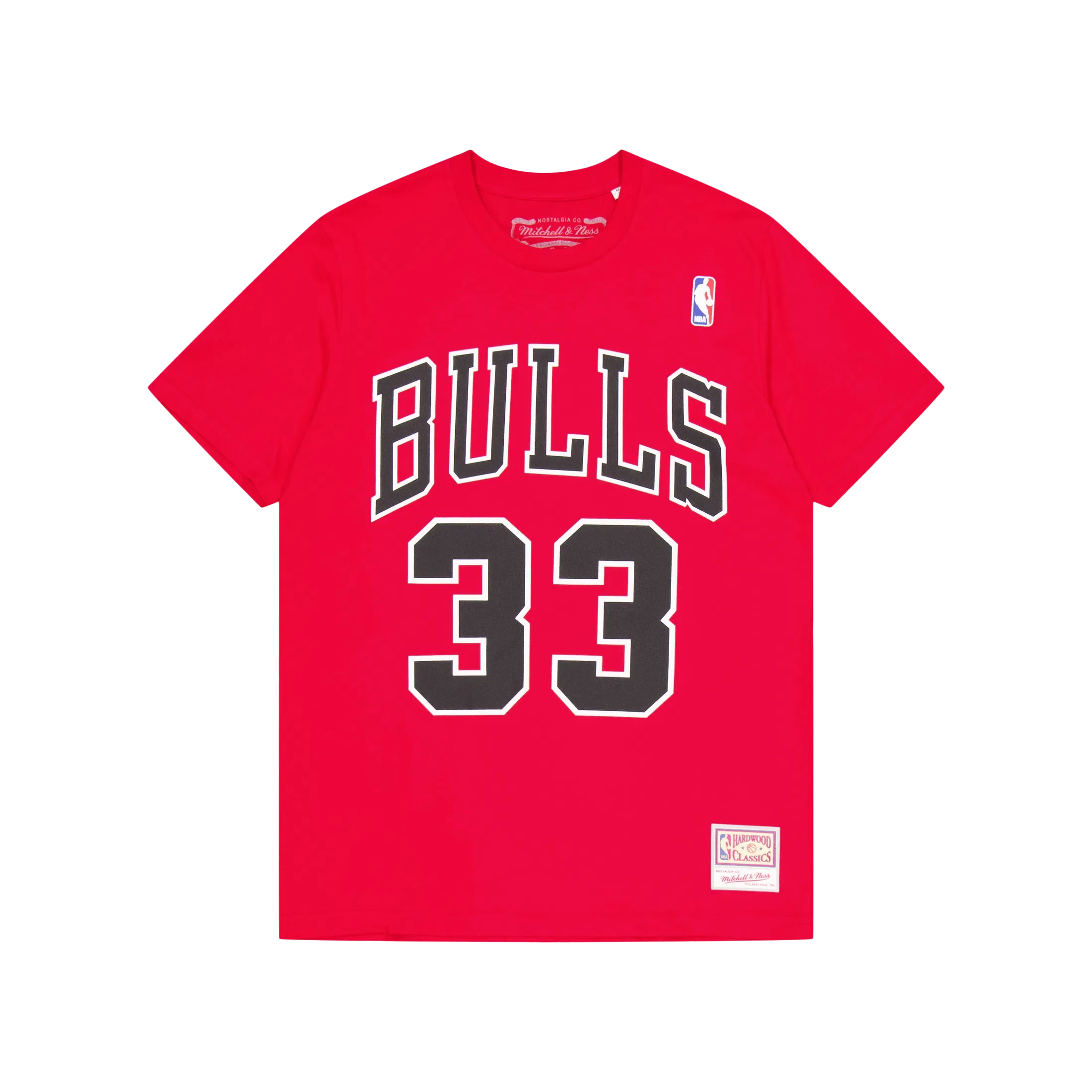 Mitchell & Ness Name & Number Tee - Scottie Pi Red