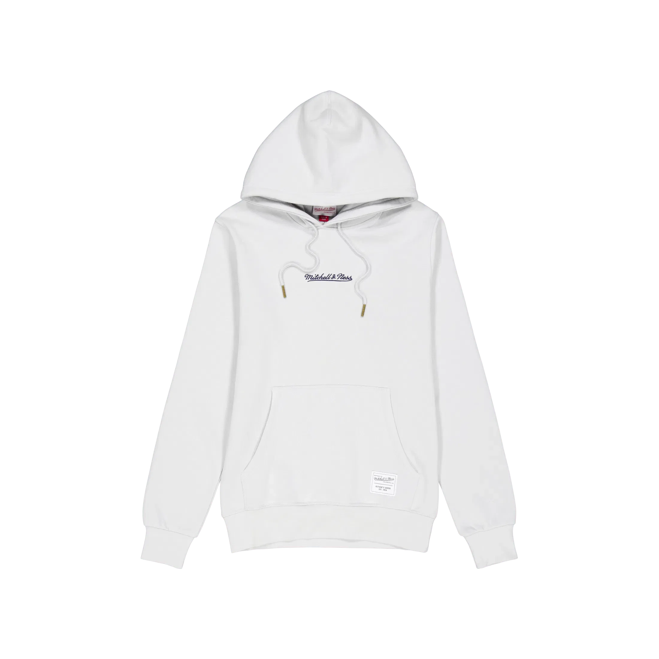 Mitchell & Ness M&n Essentials Hoodie Light Grey