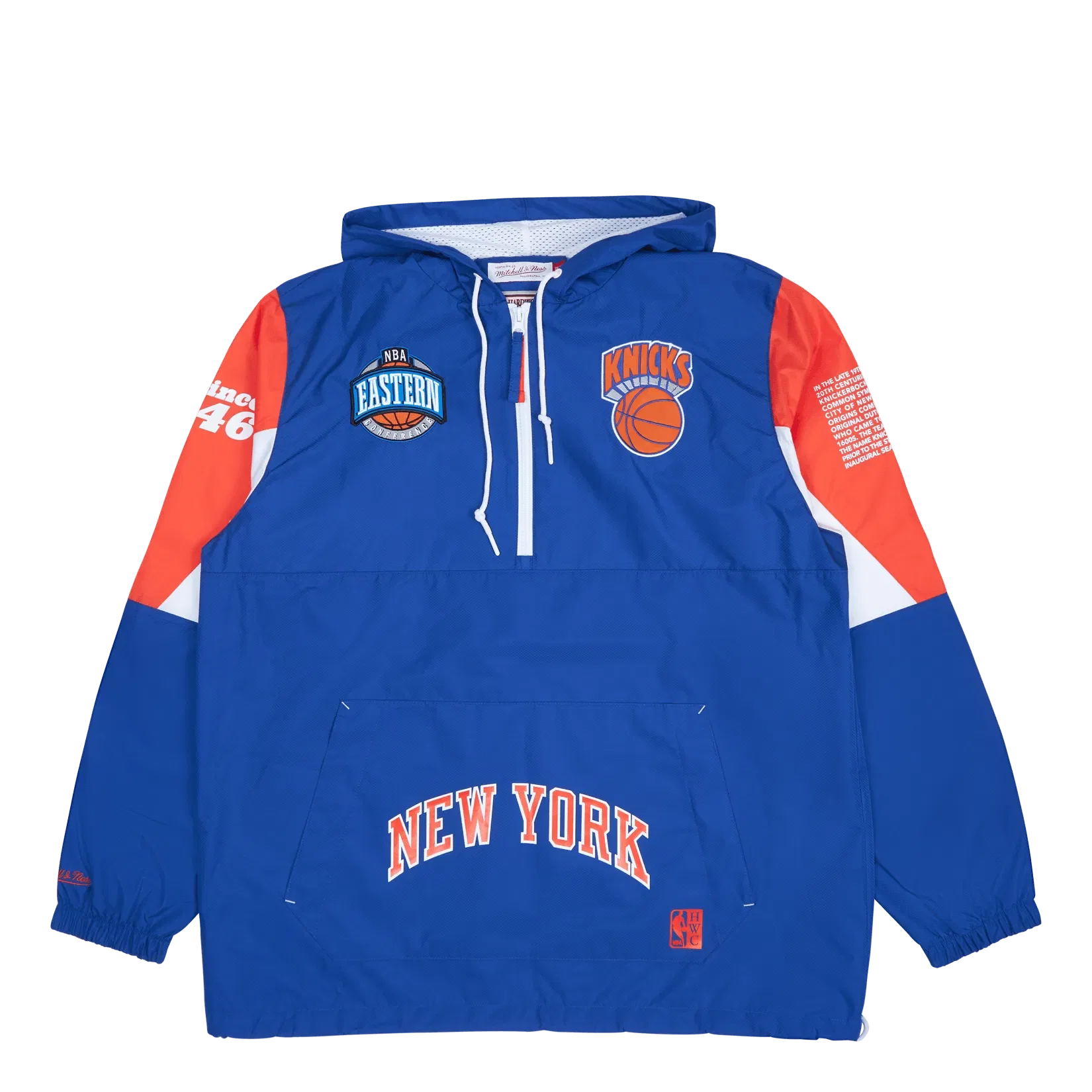 Mitchell & Ness Knicks Team Origins Pullover Anorak