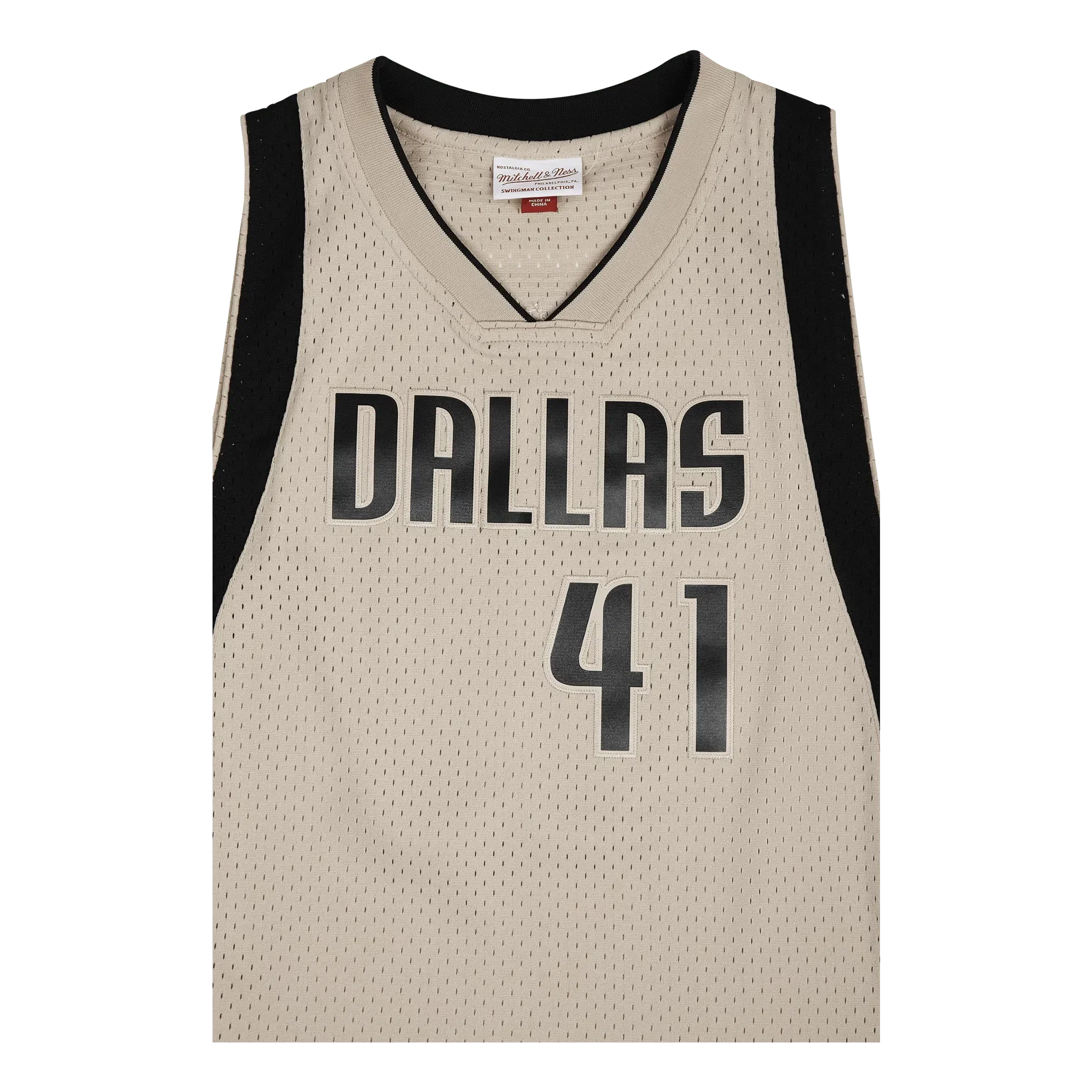 Mitchell & Ness Mavs Khaki Swingman Jersey